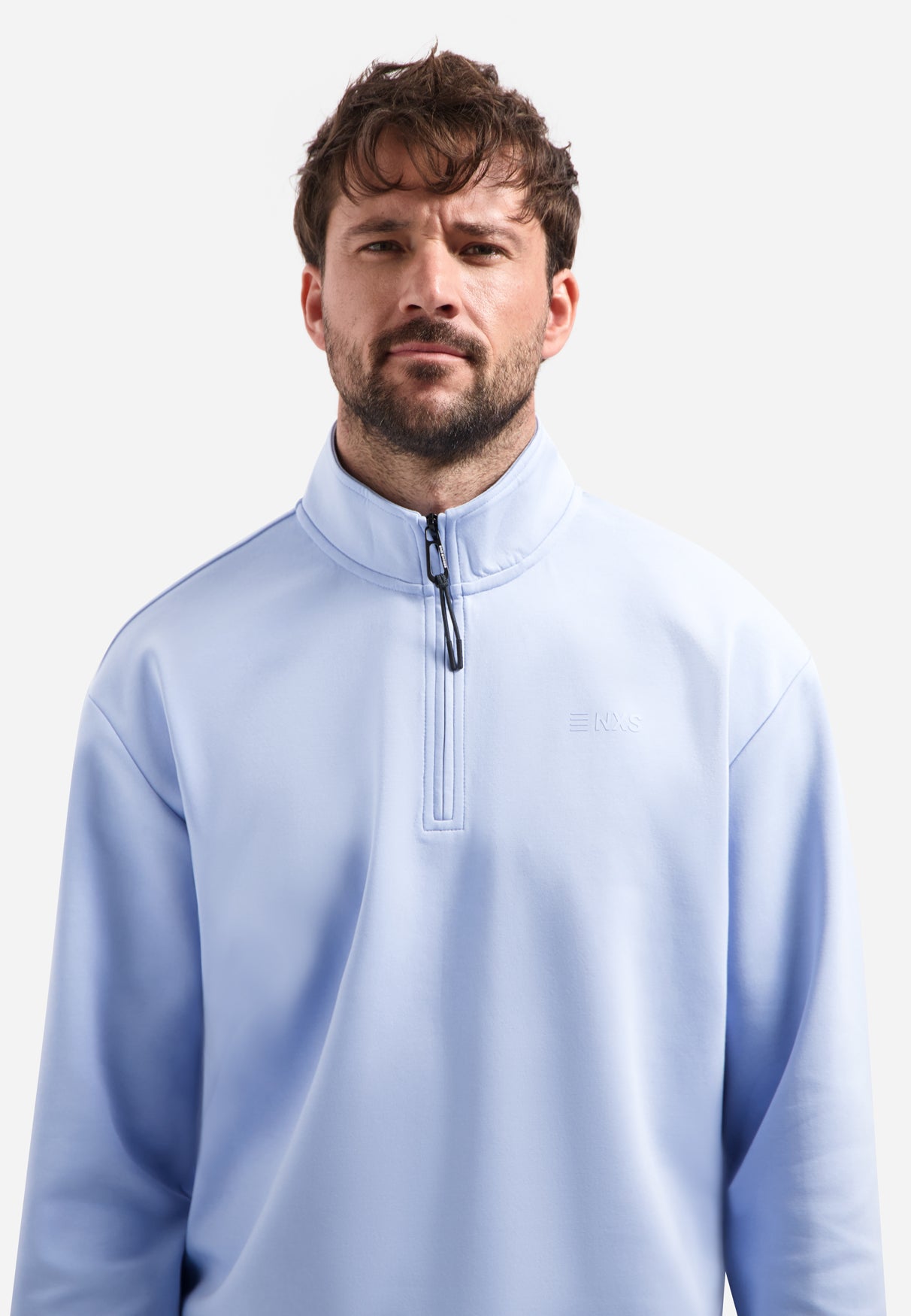 Half-Zip sweater | Blau
