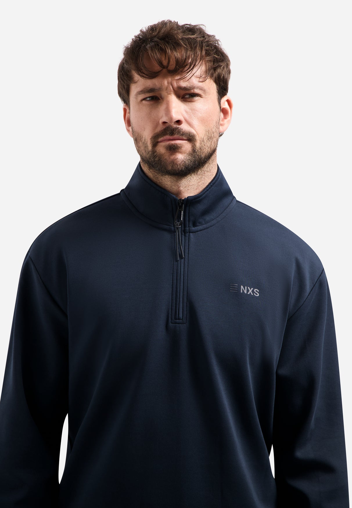 Pullover mit halbem Reißverschluss | Night