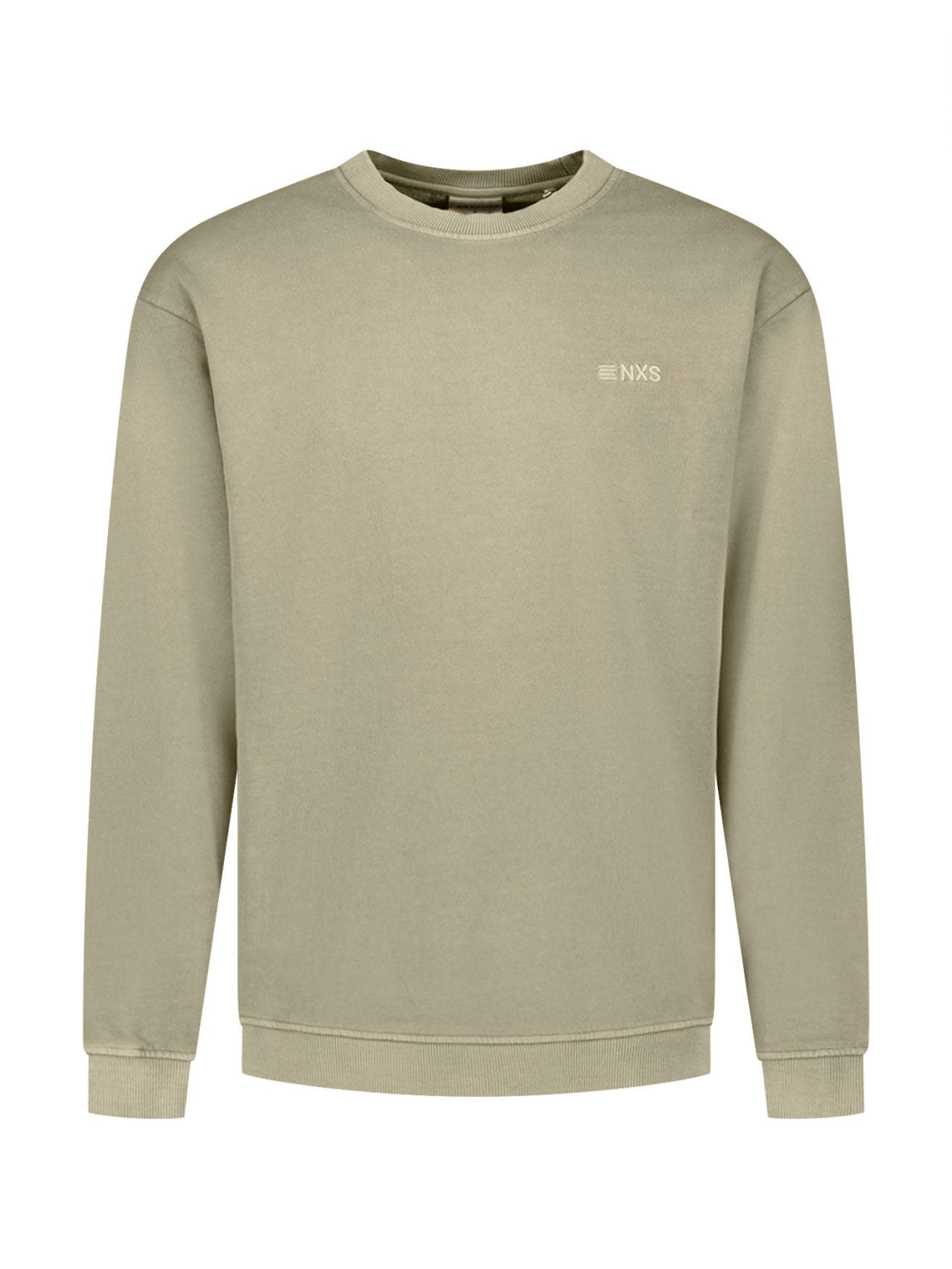 Pullover mit Garment-Dyeing-Verfahren | Taupe