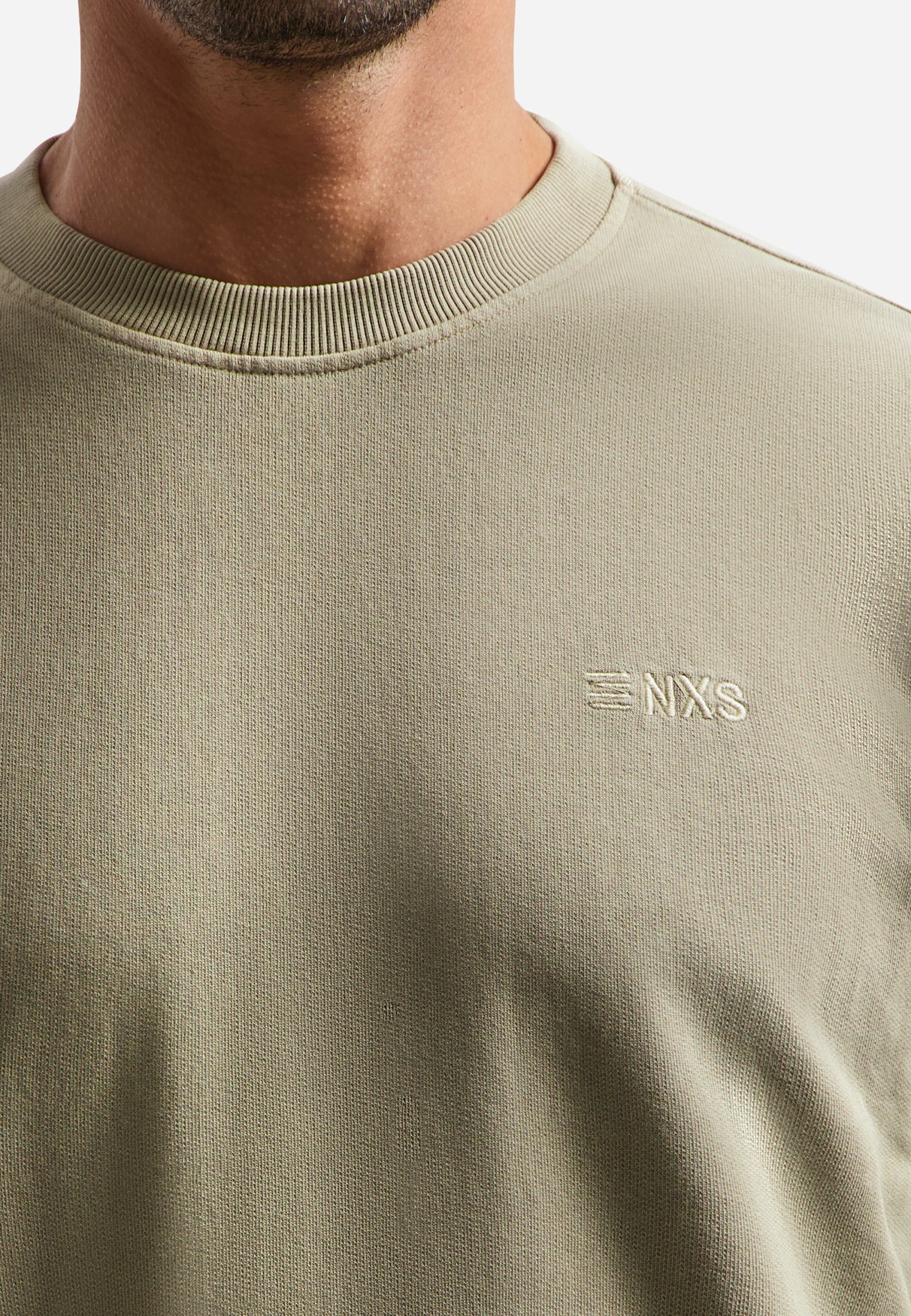 Pullover mit Garment-Dyeing-Verfahren | Taupe