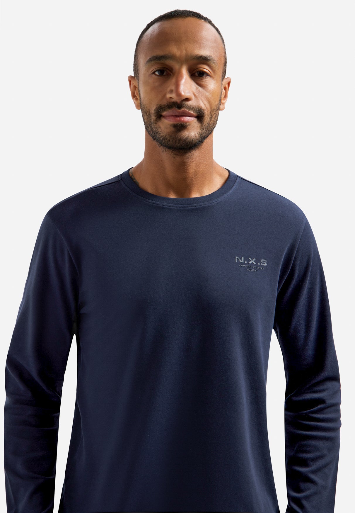 Interlock-Langarm-T-Shirt | Night