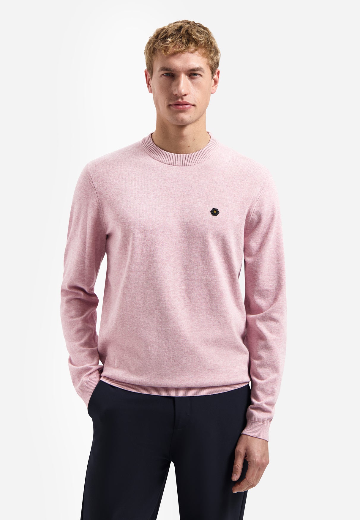 Melange-Pullover | Light Mauve