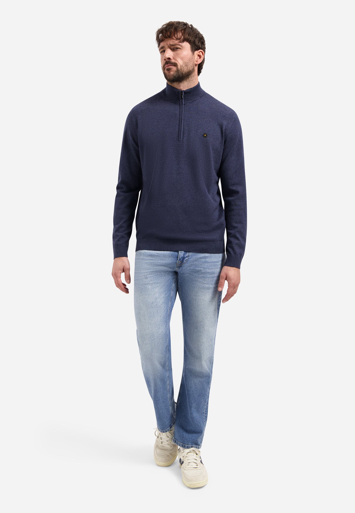 Pullover mit halbem Reißverschluss | Night