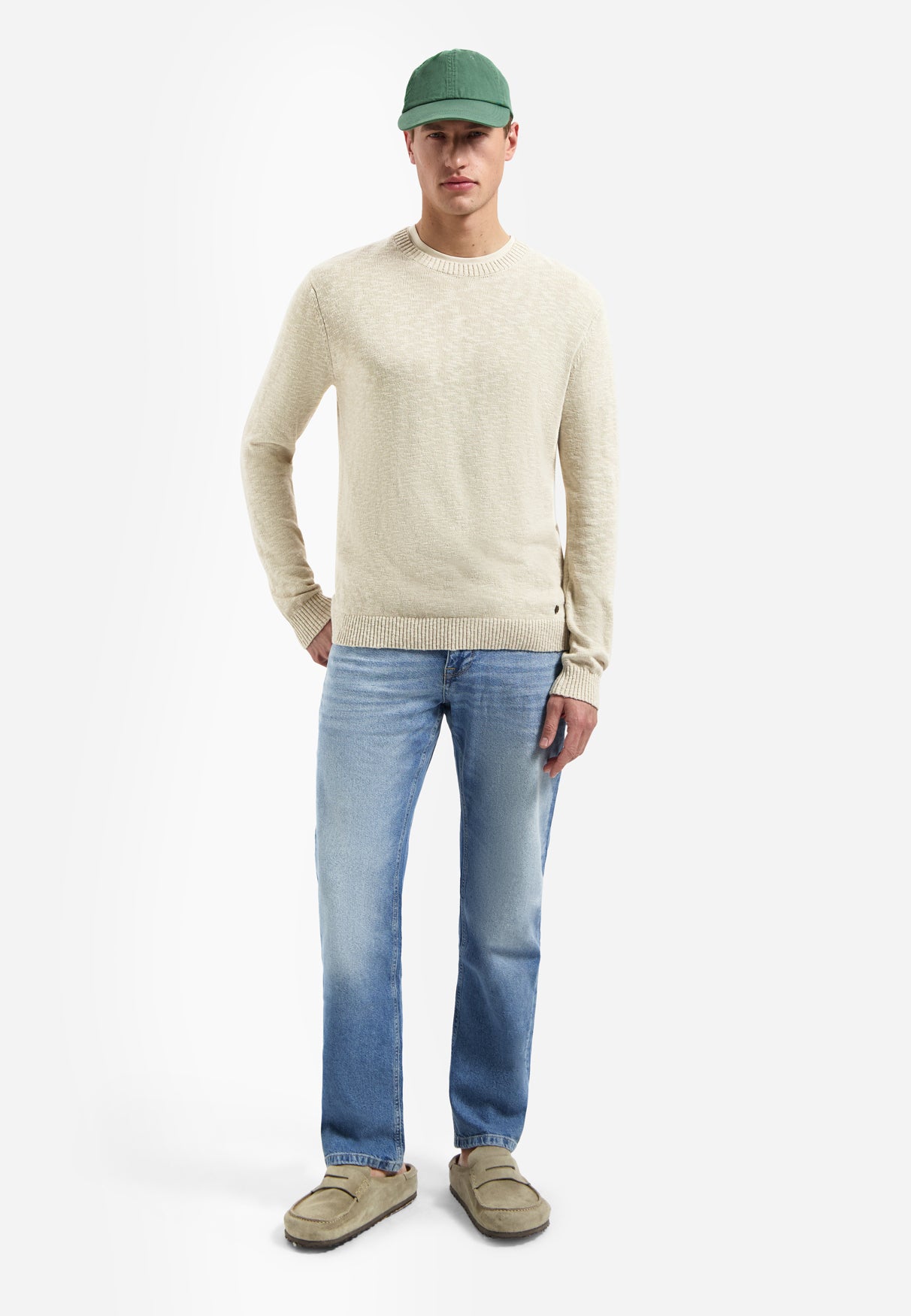 Slub-Pullover | Desert