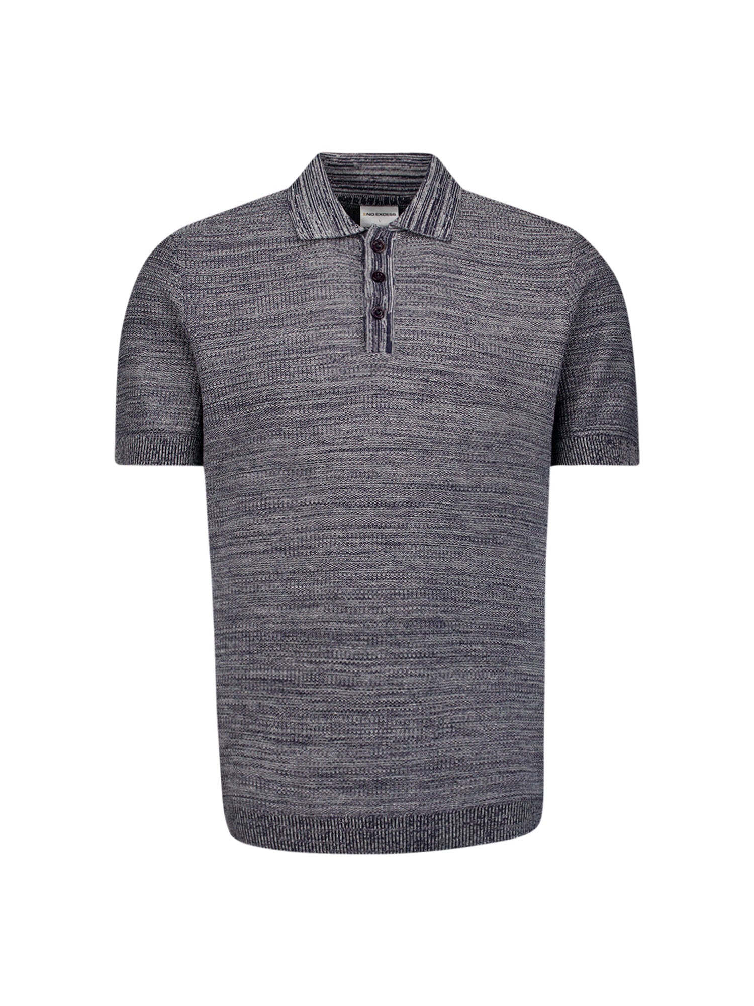 Knitted polo shirt | Night