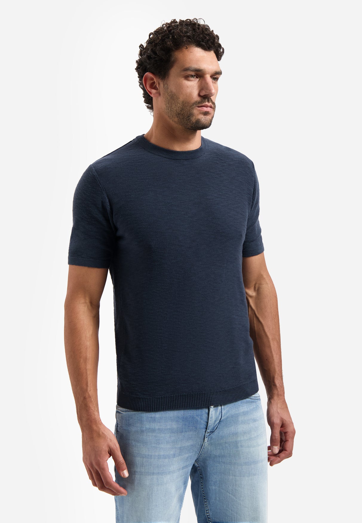 Gestricktes Slub-T-Shirt | Night