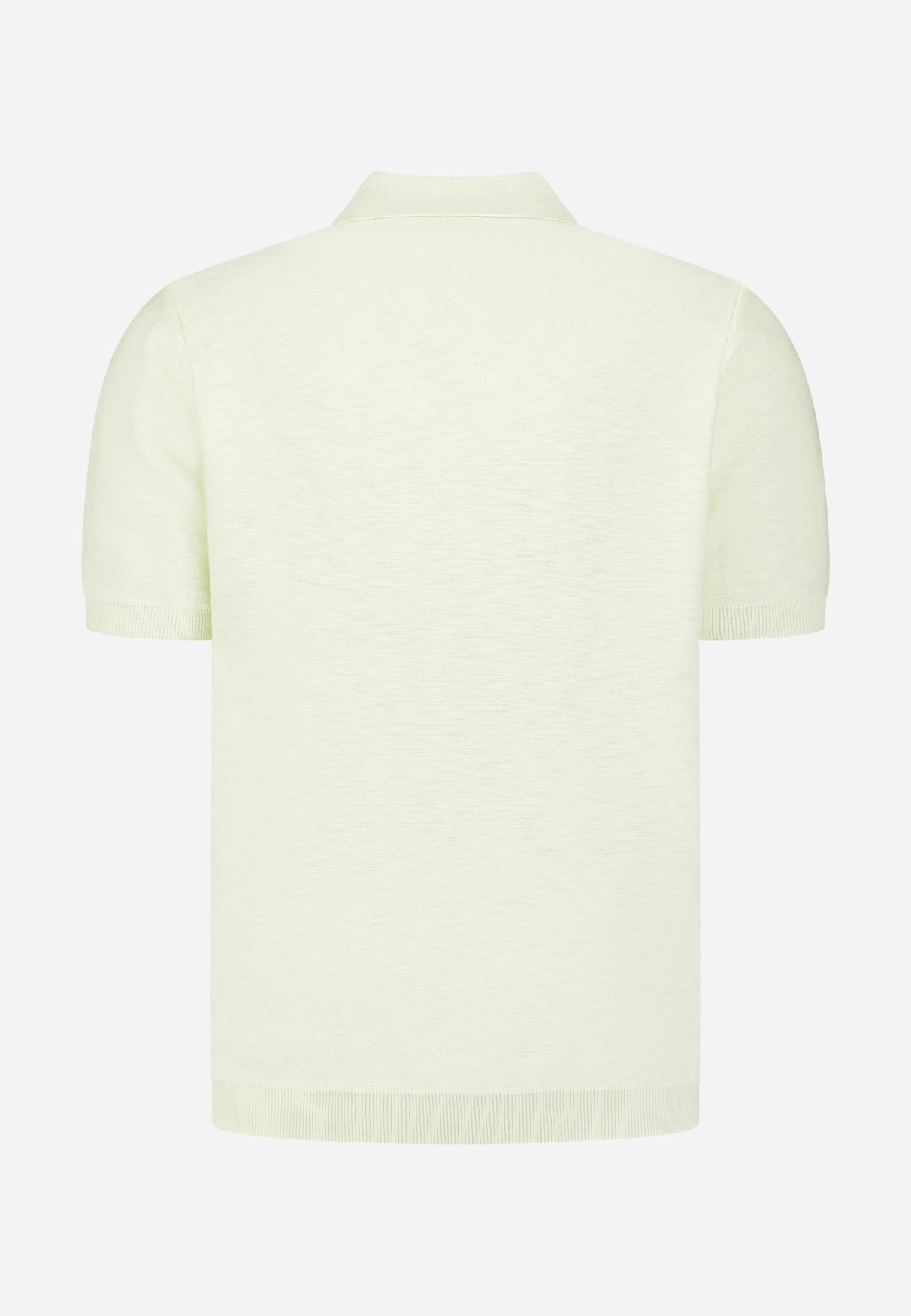 Strick-Slub-Poloshirt mit Knöpfen | Seagreen