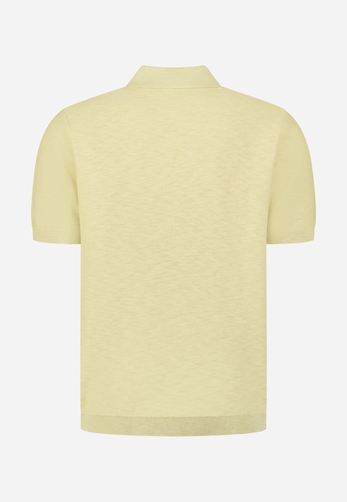 Strick-Slub-Poloshirt mit Knöpfen | Yellow
