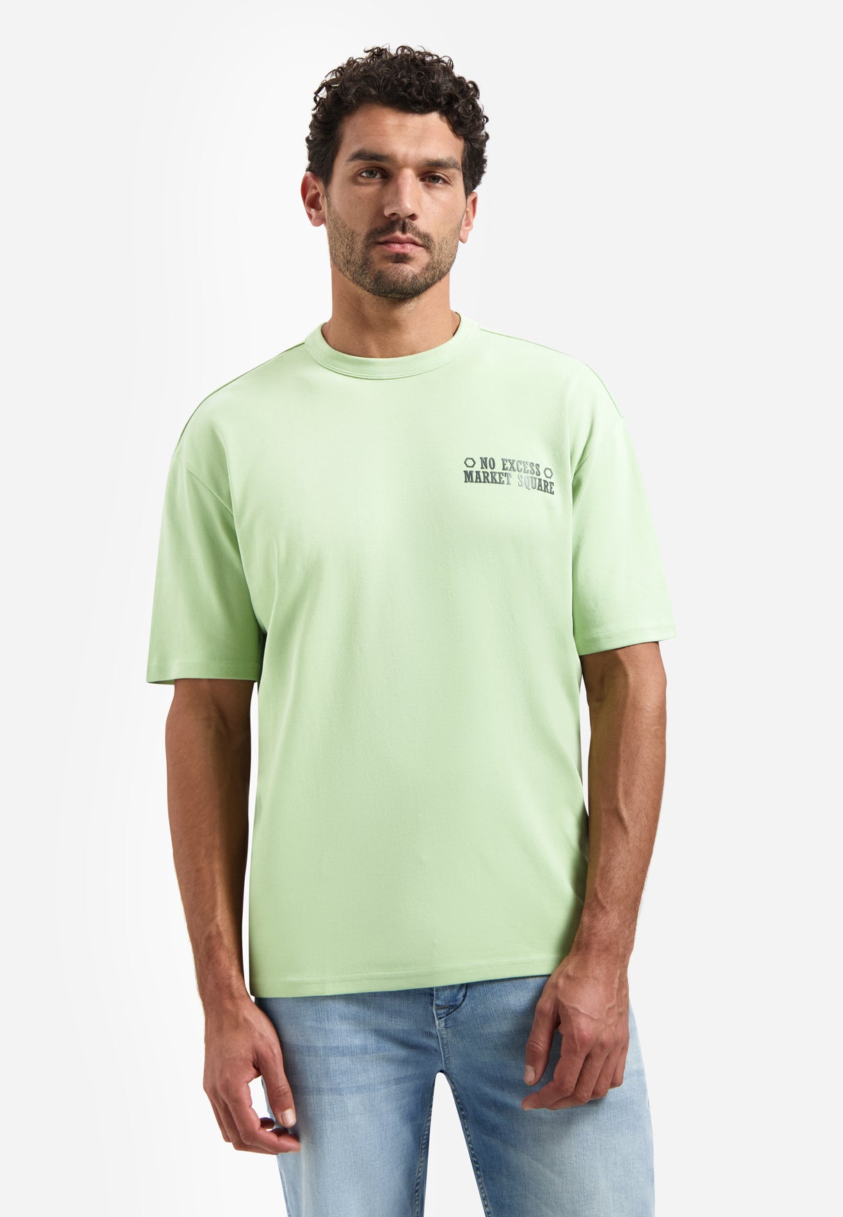 Interlock-T-Shirt mit Rückenprint | Green