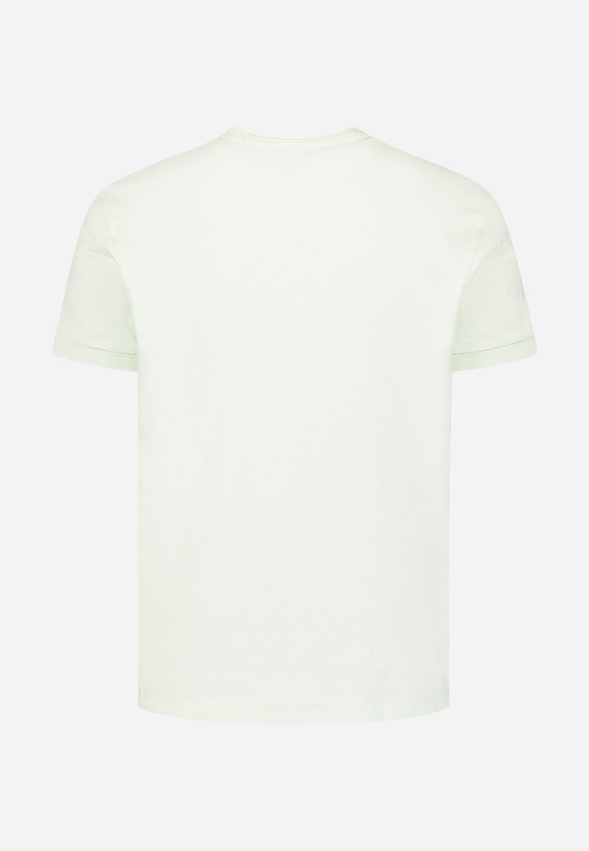 Slub T-shirt with round neck | Seagreen