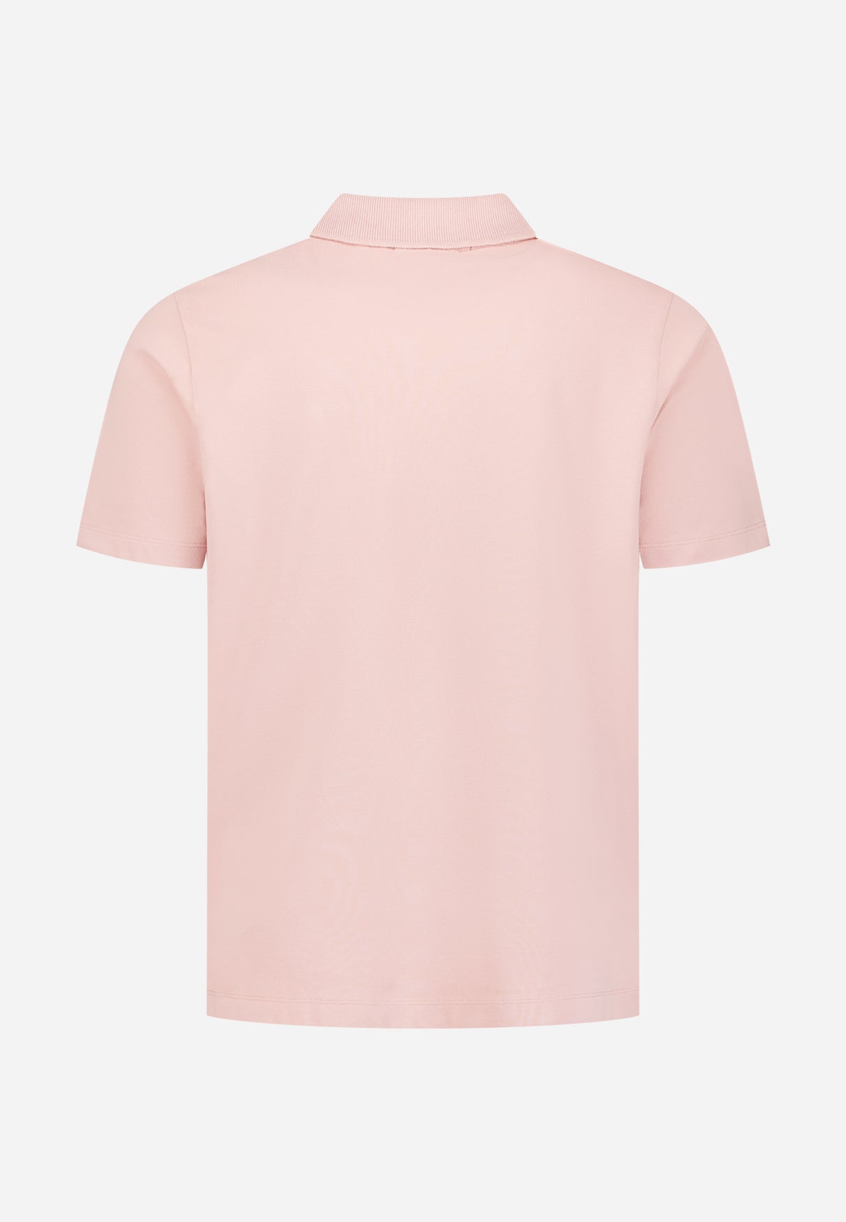 Basic polo shirt with V-neck | Light Mauve
