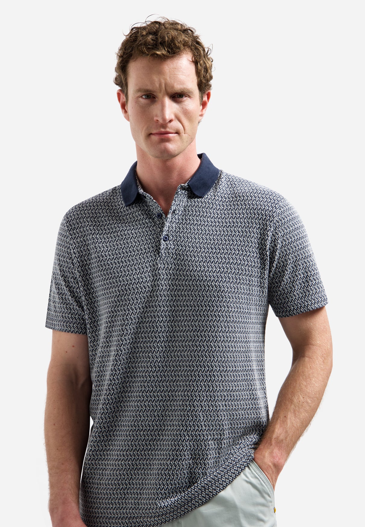 Jacquard-Poloshirt | Night