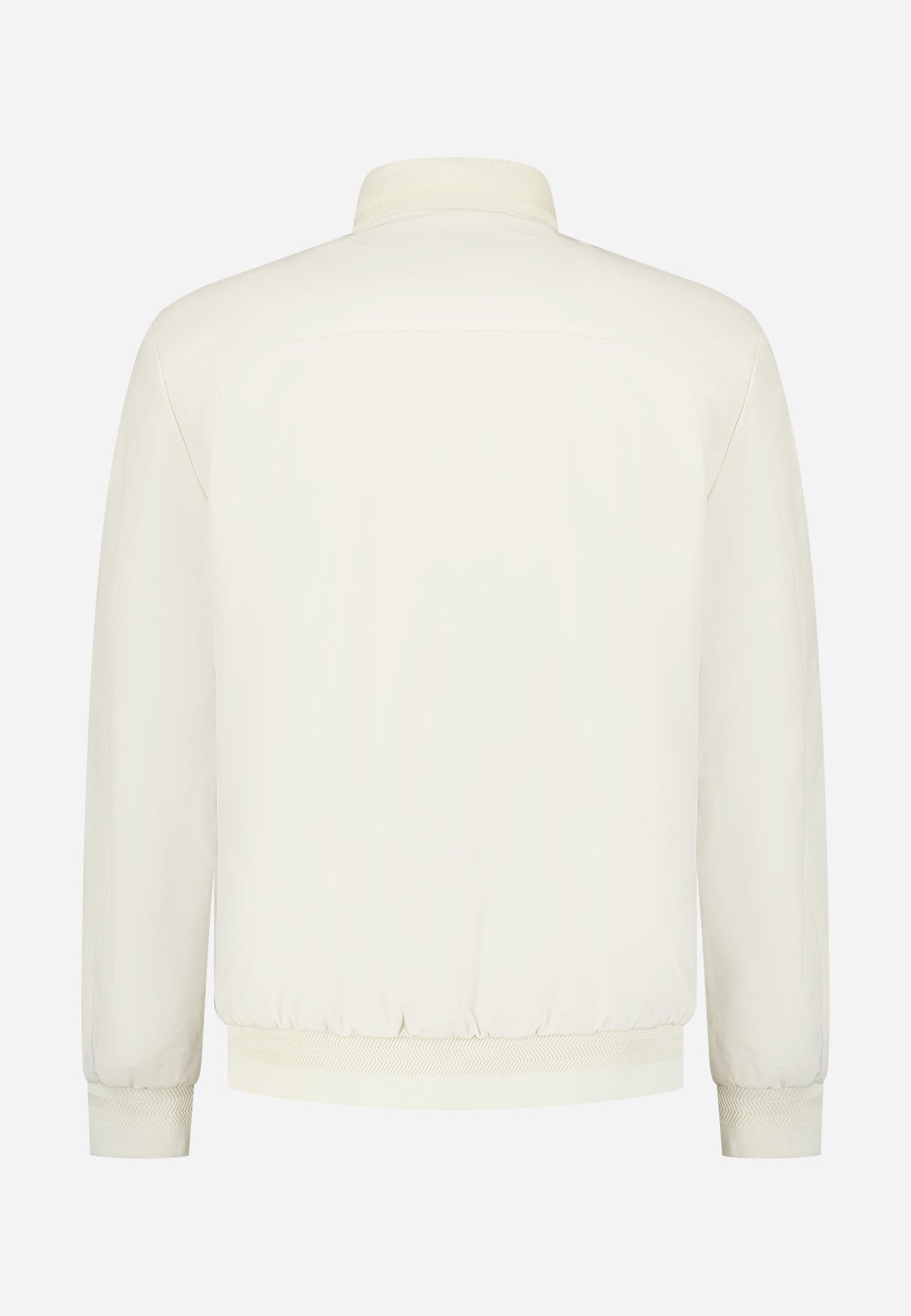 Sommerjacke mit geripptem Kragen. | Stone