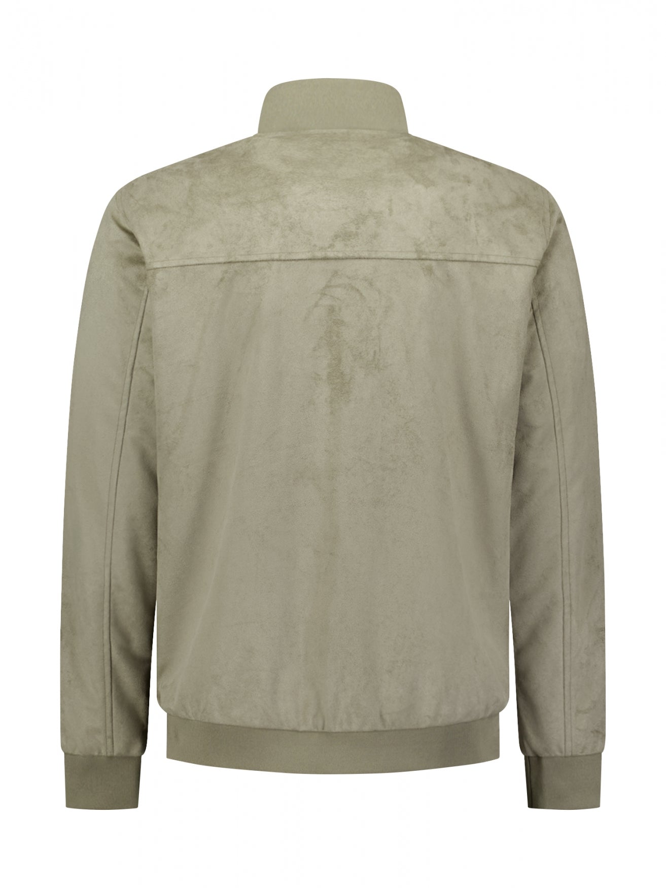 Bomberjacke in Wildlederoptik | Light Moss