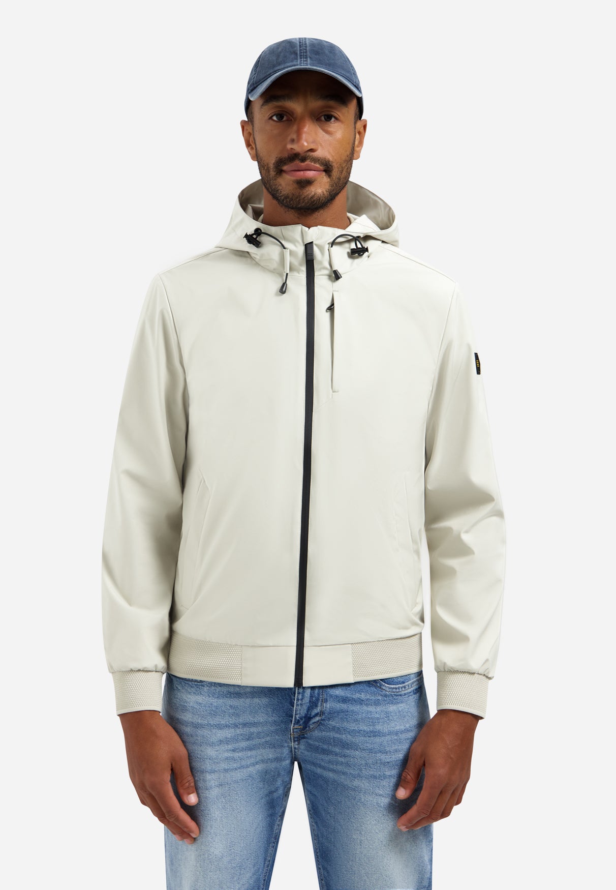 Sommerjacke mit Kapuze | Stone