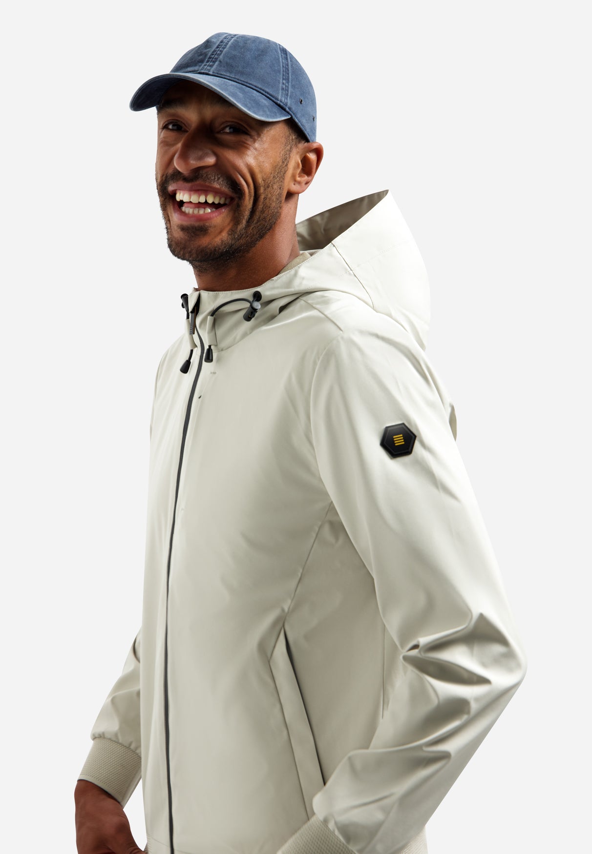 Sommerjacke mit Kapuze | Stone