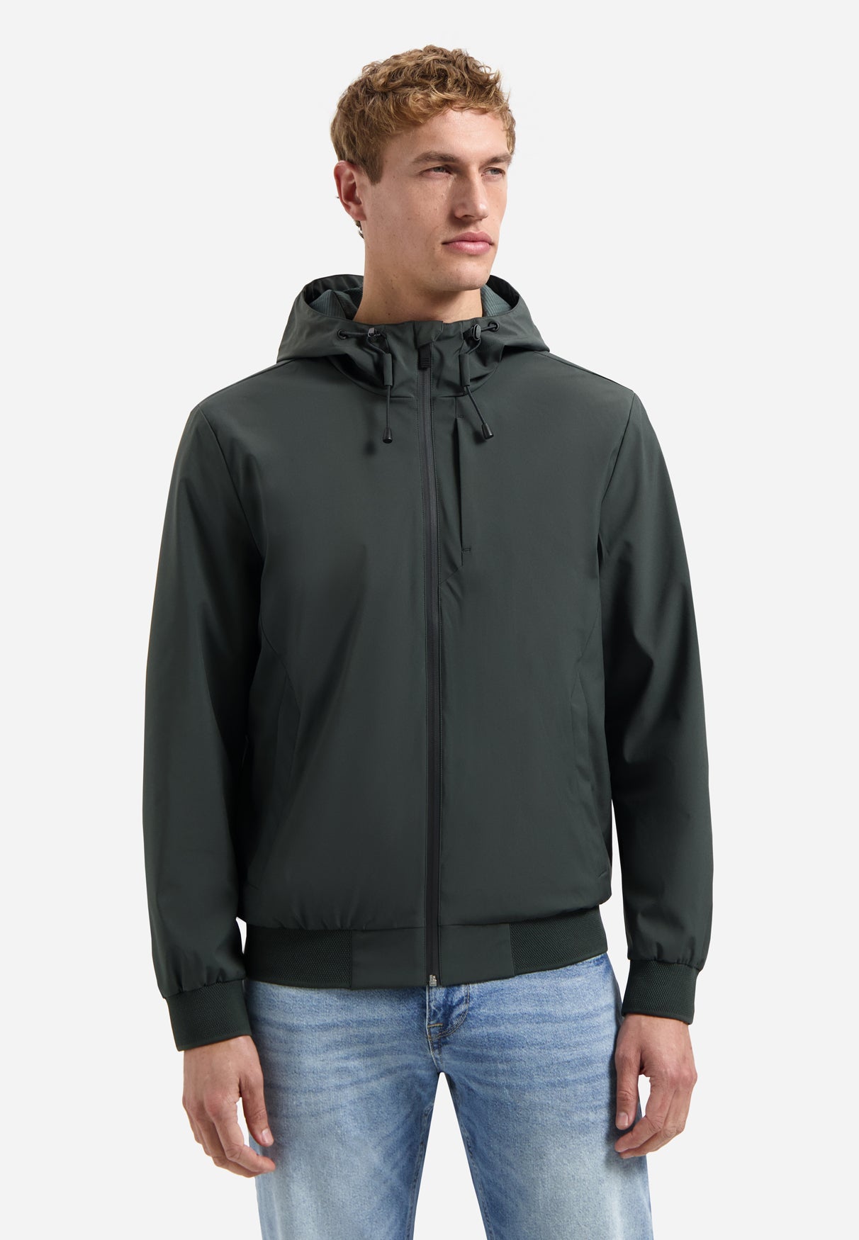 Sommerjacke mit Kapuze | Dark Steel