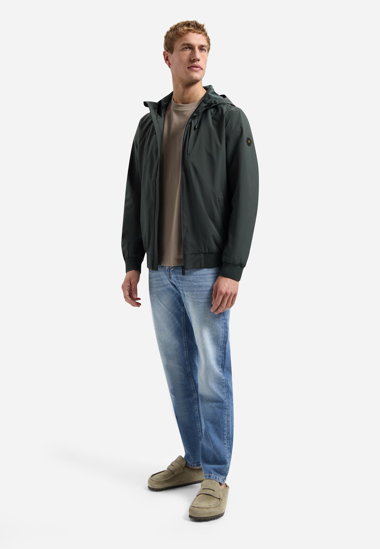 Sommerjacke mit Kapuze | Dark Steel