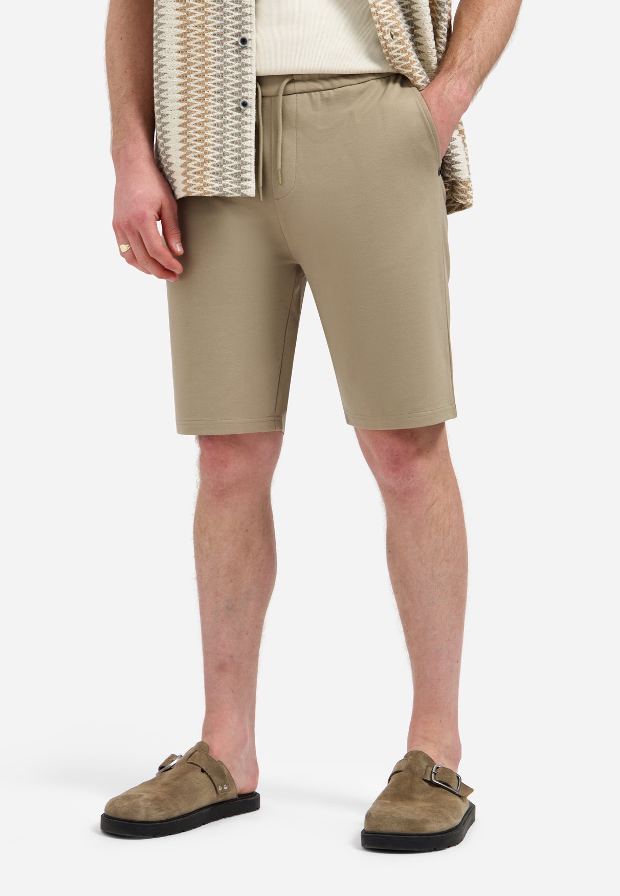 Jerseyshorts | Taupe