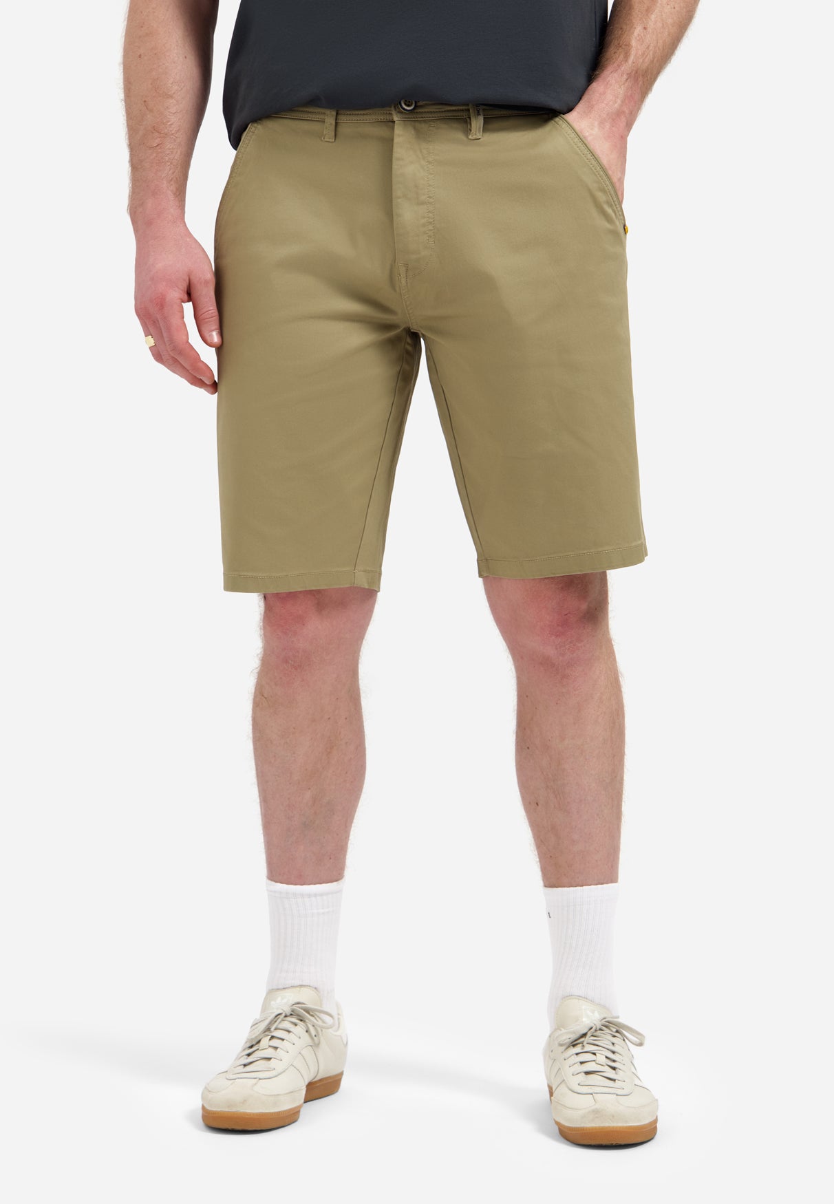 Stretch-Chinoshorts | Taupe