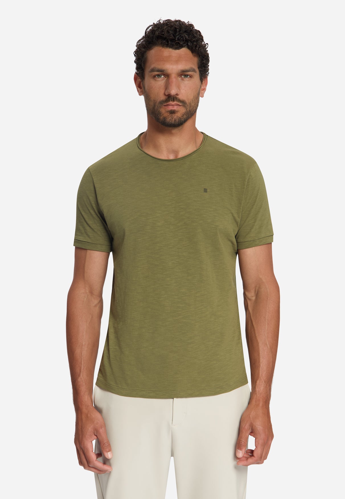 Slub T-Shirt aus Baumwolle | Moss
