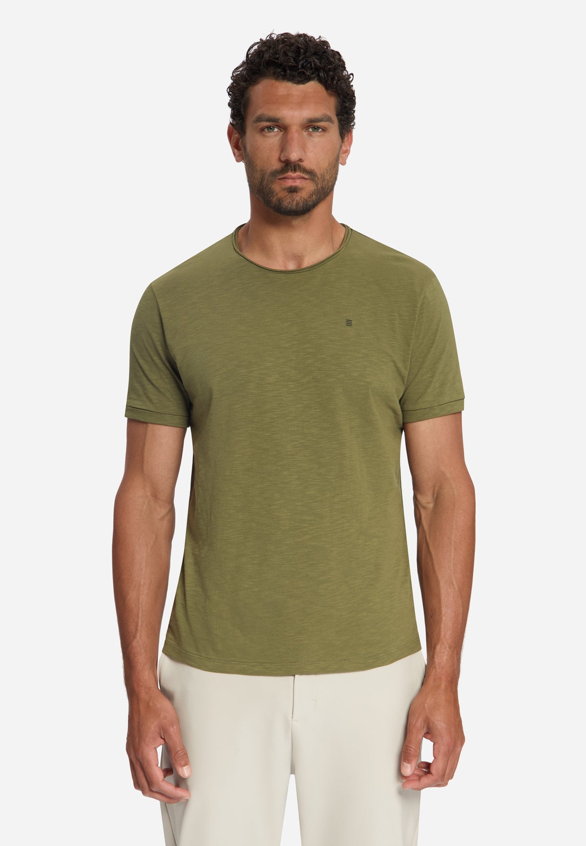 Slub T-Shirt aus Baumwolle | Moss