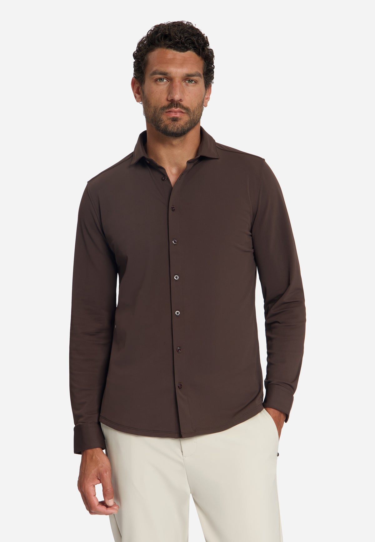 Travelhemd | Dark Brown