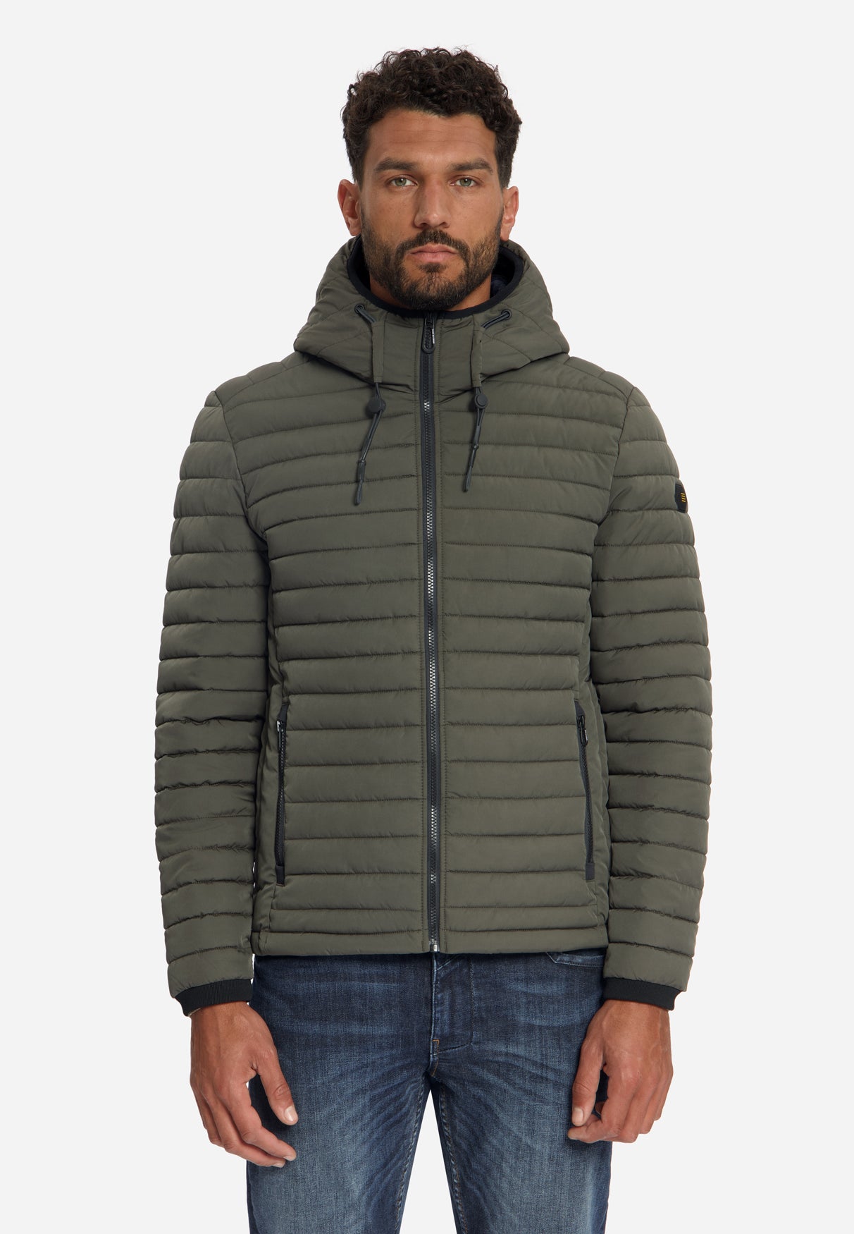 Leicht Gepolsterte Jacke Mit Kapuze | Army