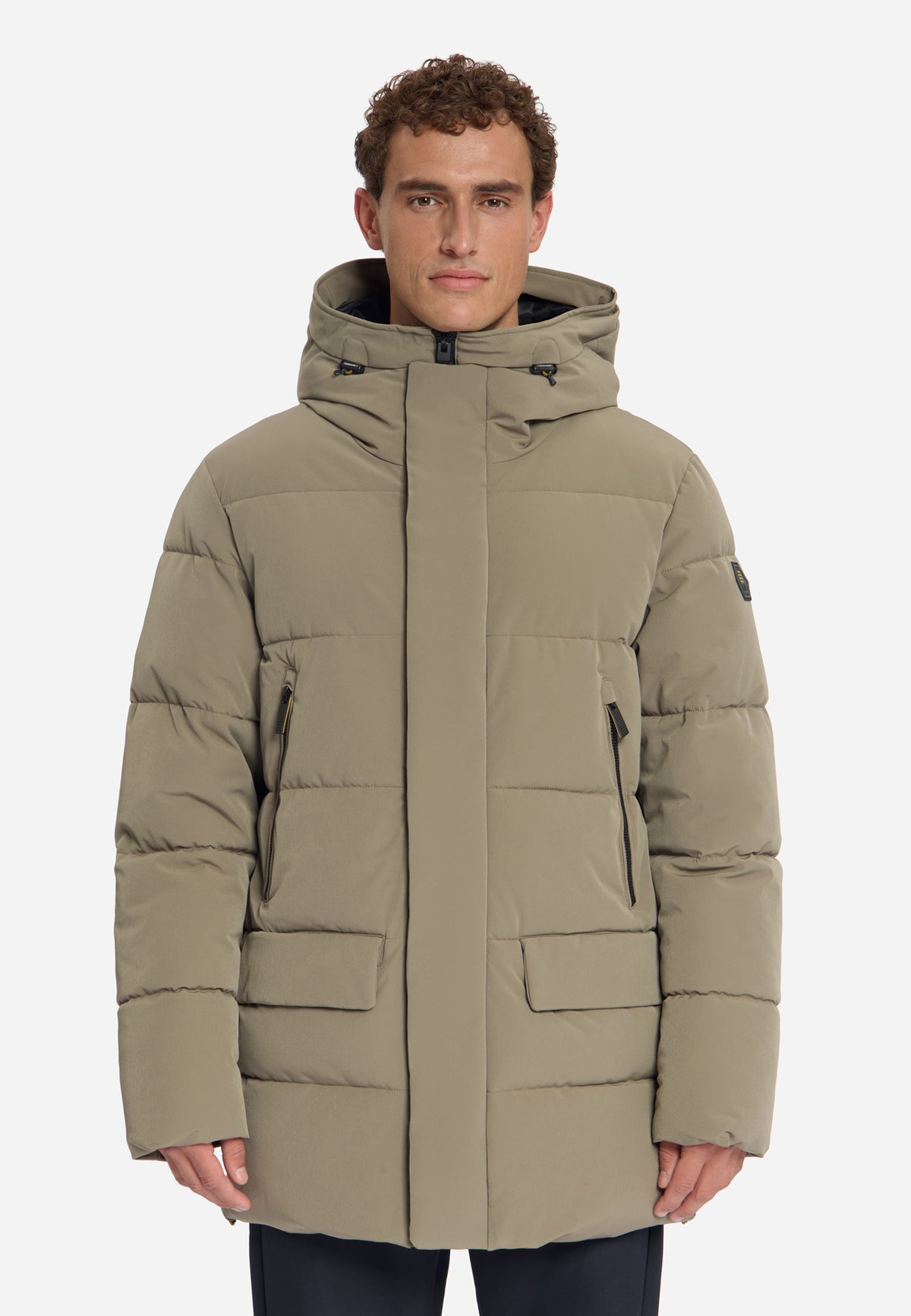 Gefütterter Parka mit Kapuze | Mud