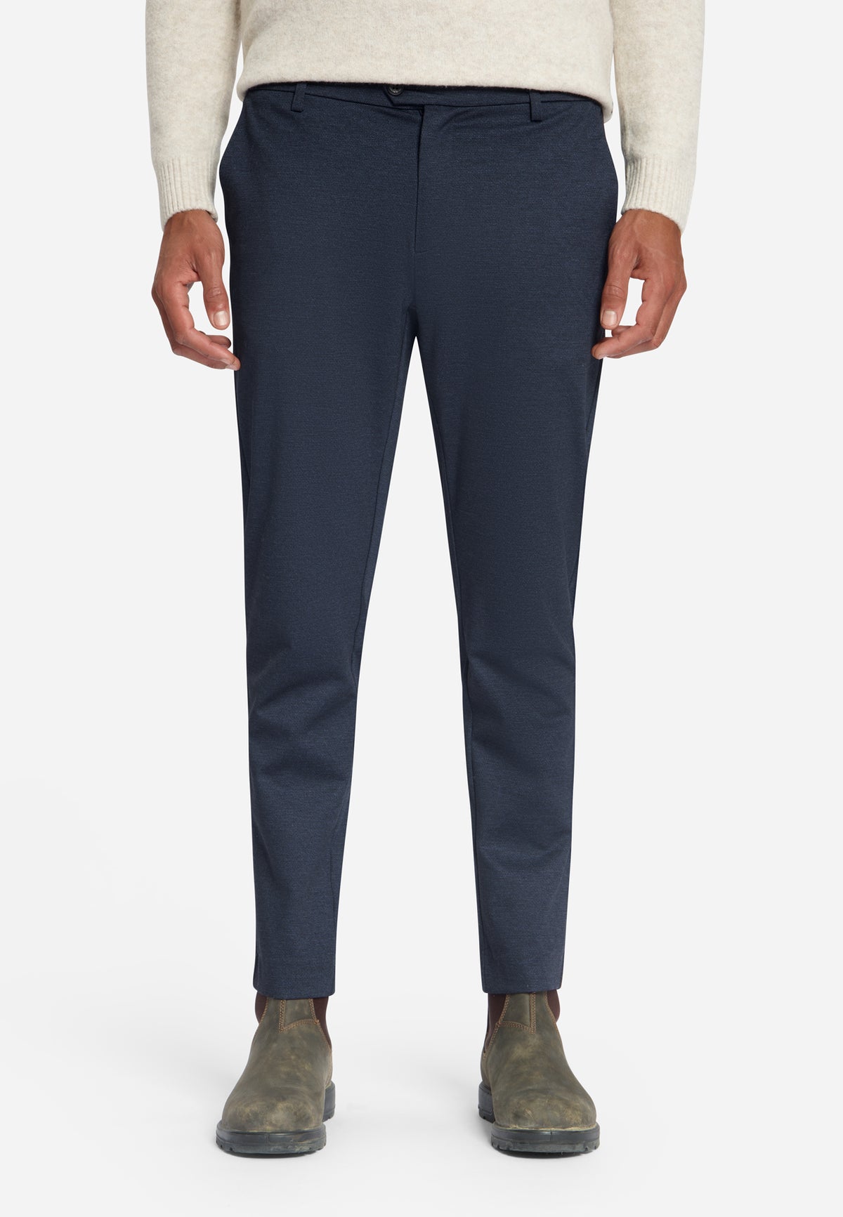 Jersey Melange Chino | Dark Night
