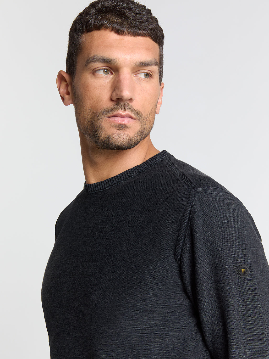 Timeless Basics Stone Washed Jumper | Black