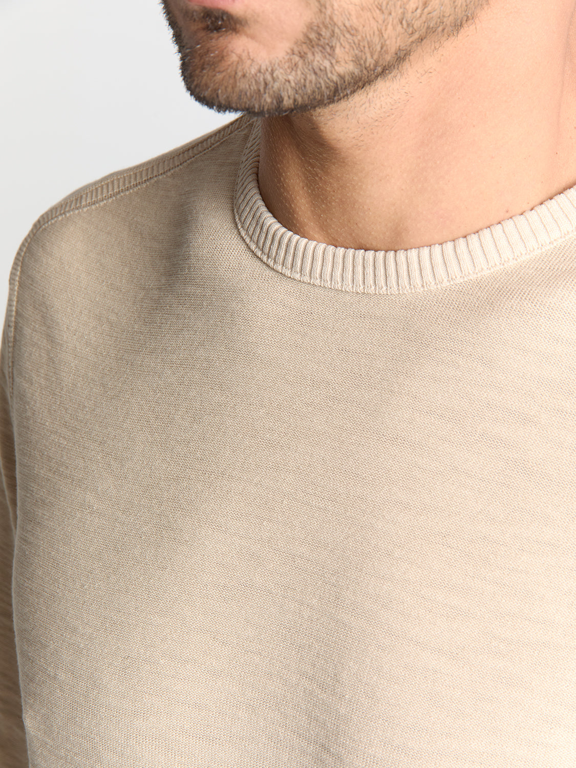 Timeless Basics Stone Washed Jumper | Cement