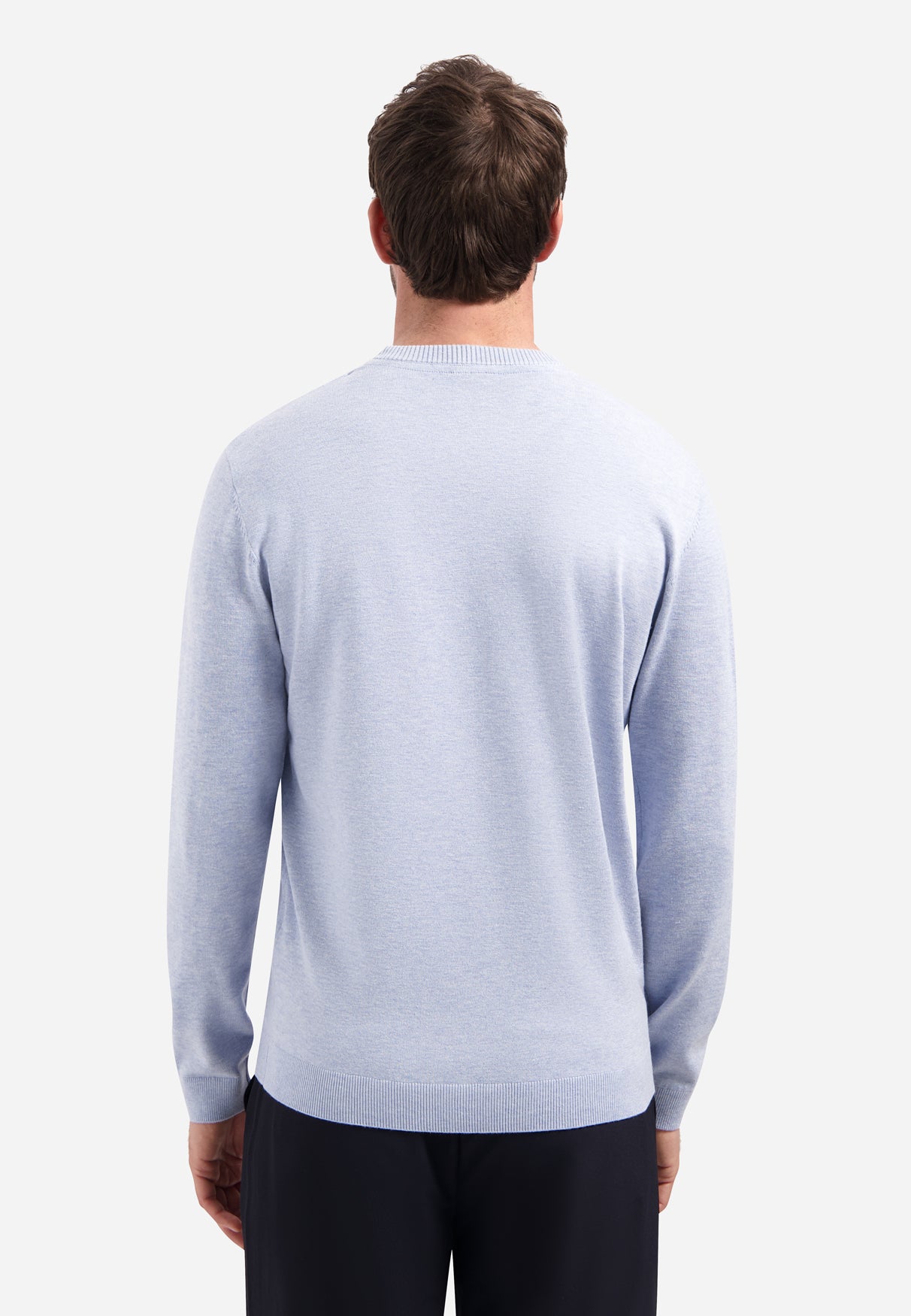 Timeless Basics Melange Pullover | Blue