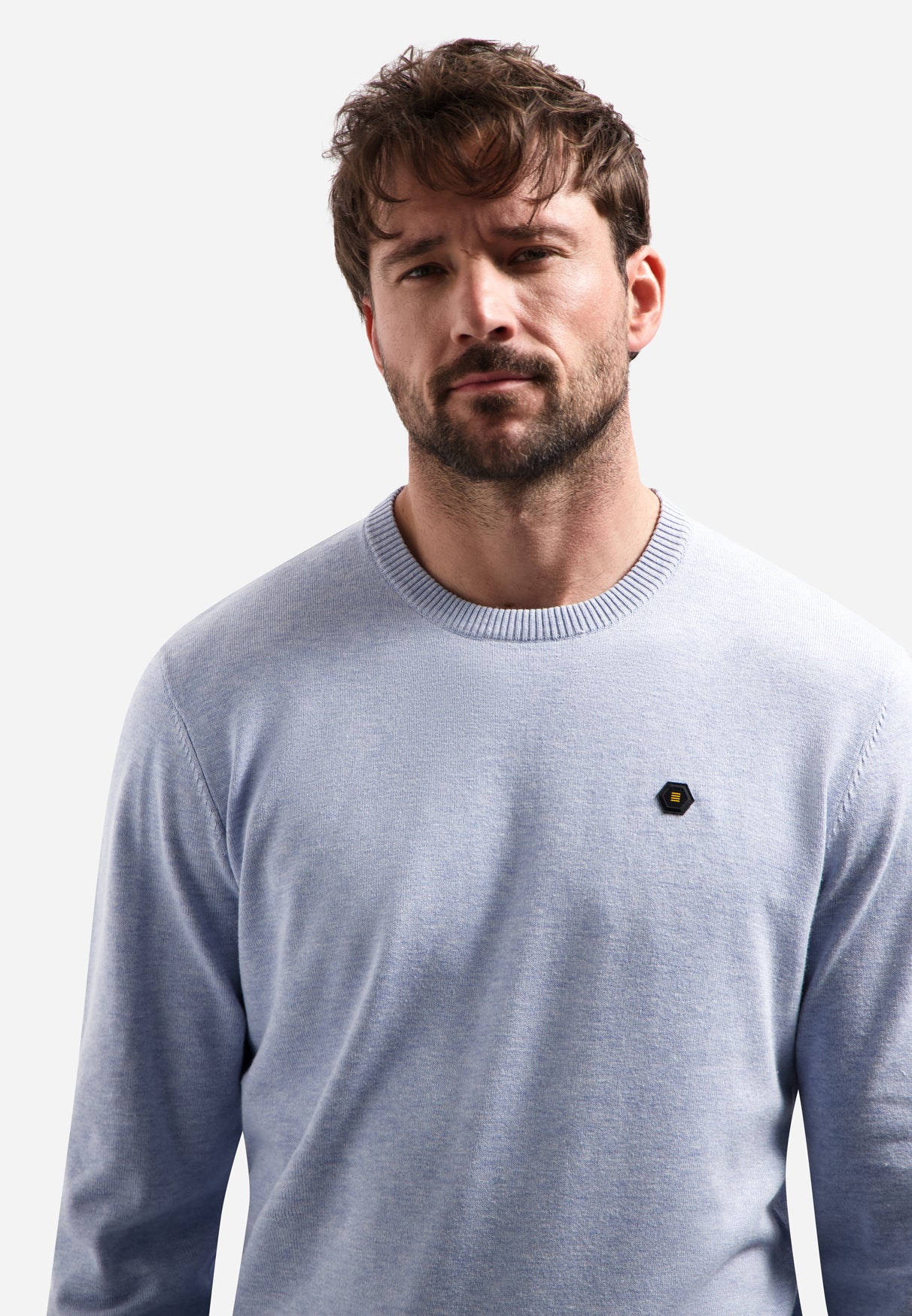 Timeless Basics Melange Pullover | Blue