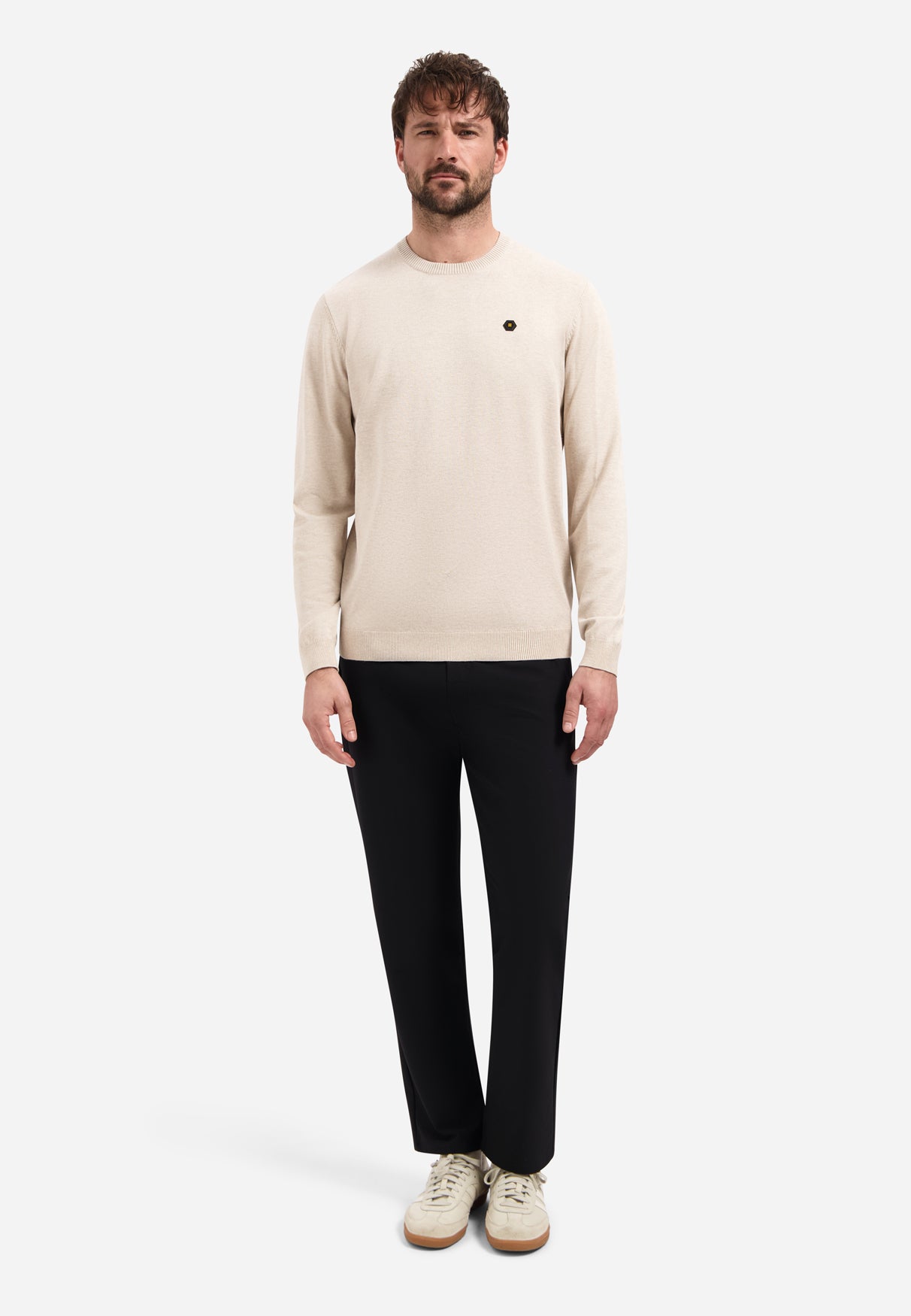 Timeless Basics Melange Jumper | Desert