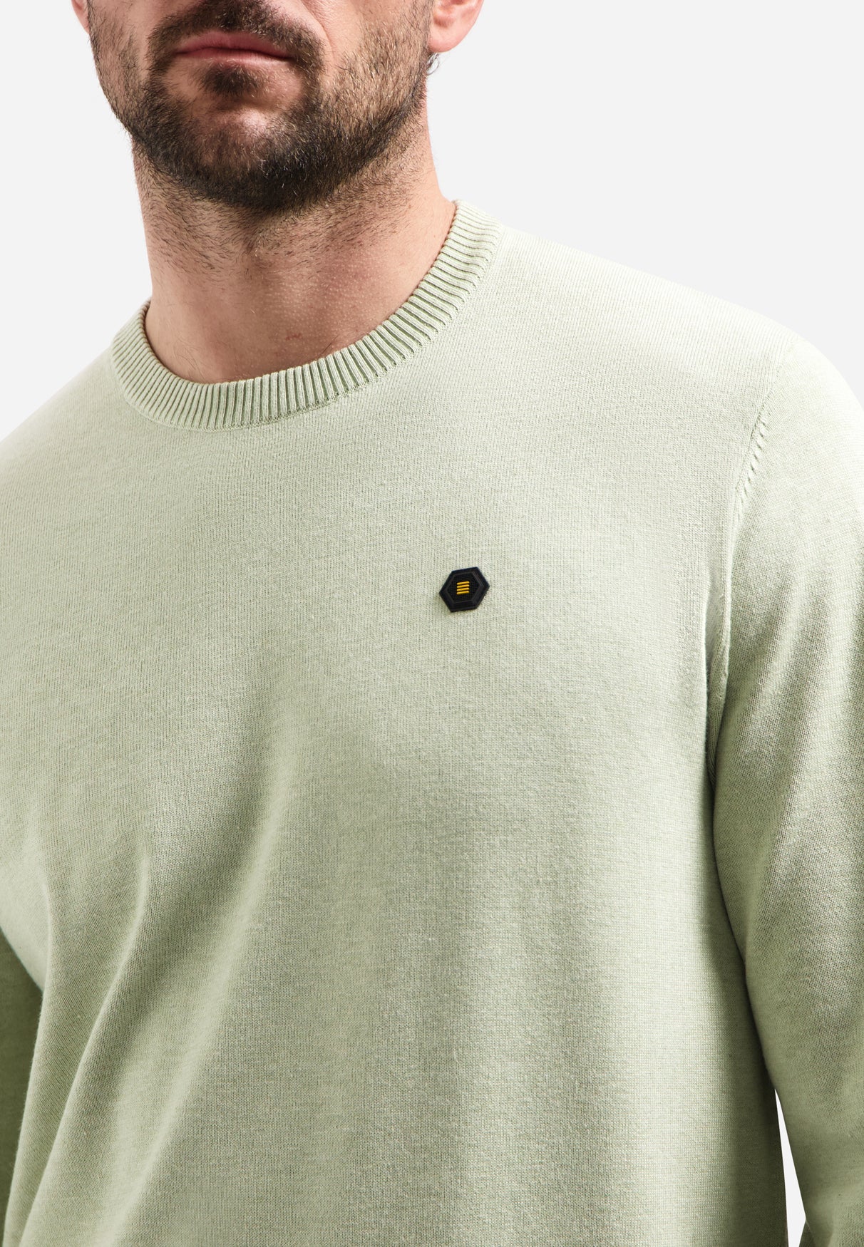 Timeless Basics Melange Pullover | Green