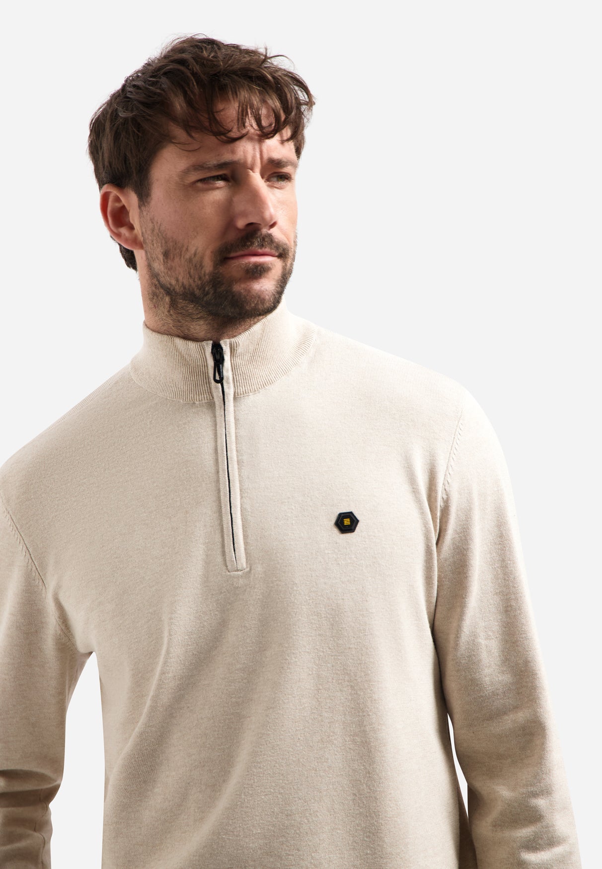 Timeless Basics Half-Zip Pullover | Desert