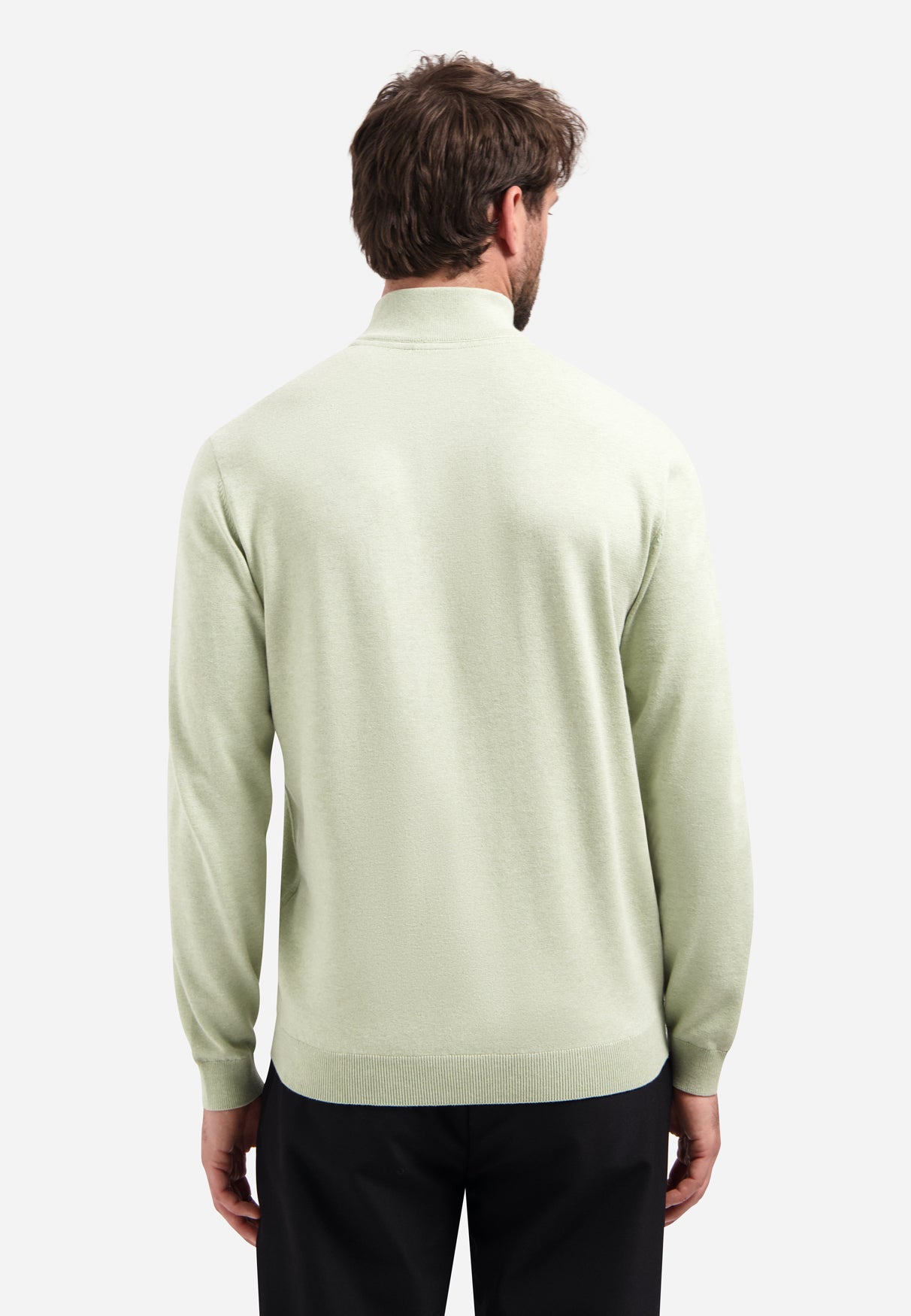 Timeless Basics Half-Zip Pullover | Green