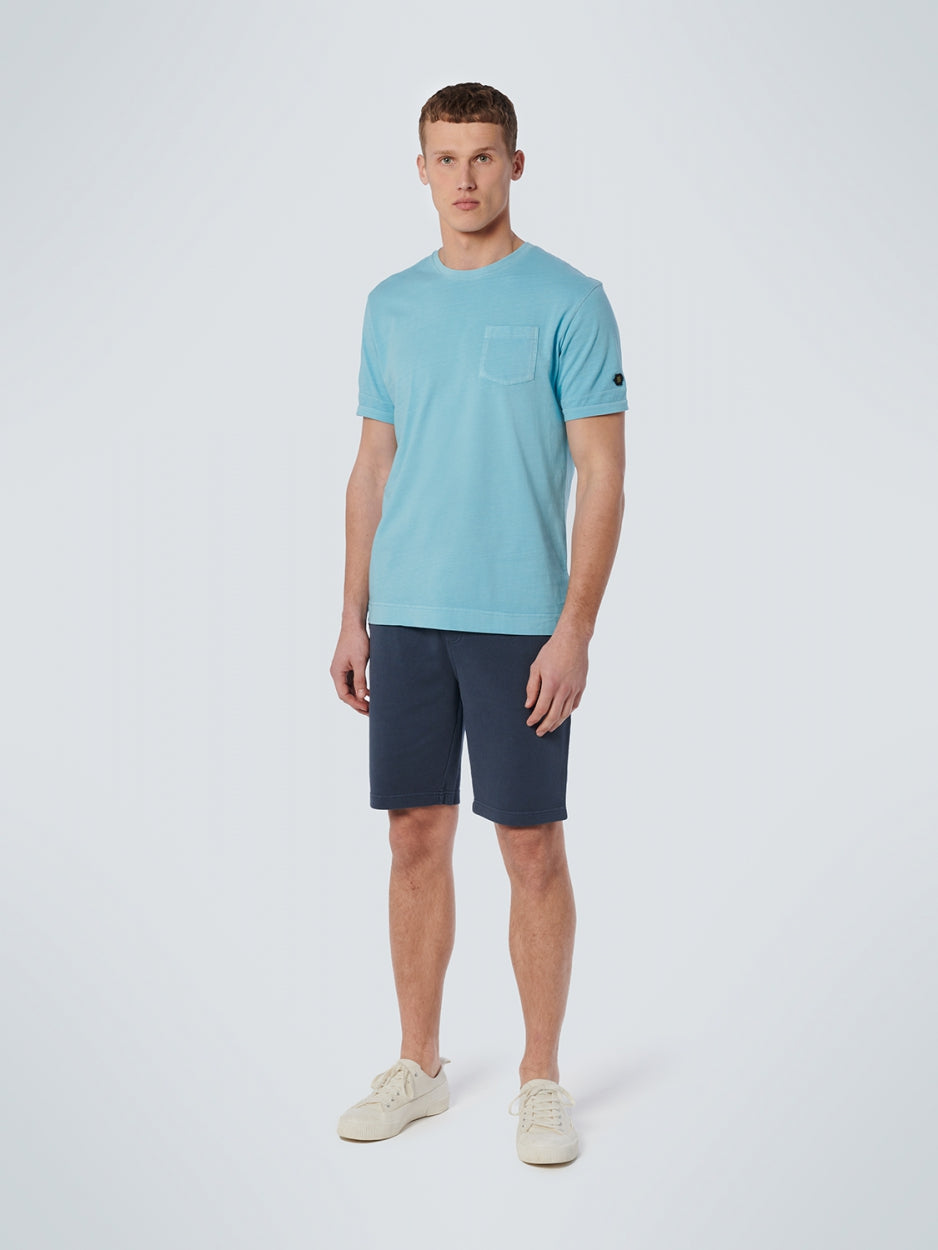 T-Shirt Rundhalsausschnitt Garment Dyed Special Wash | Light Aqua