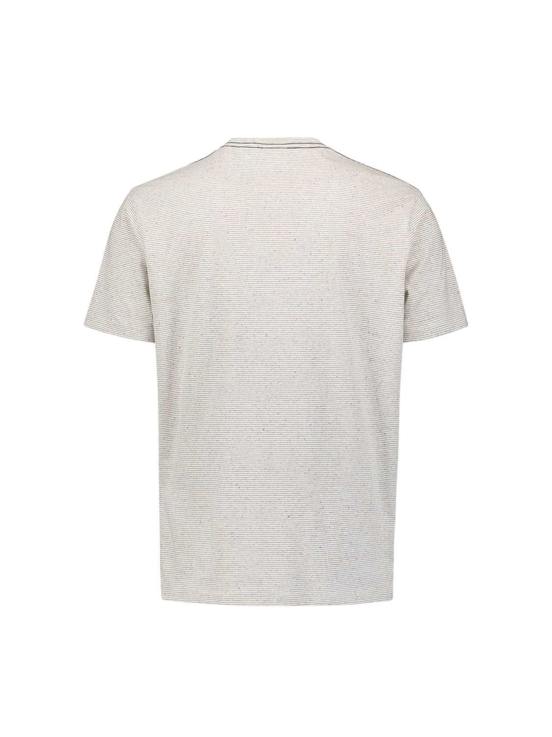 T-Shirt Crewneck Melange With Stripes | Cream