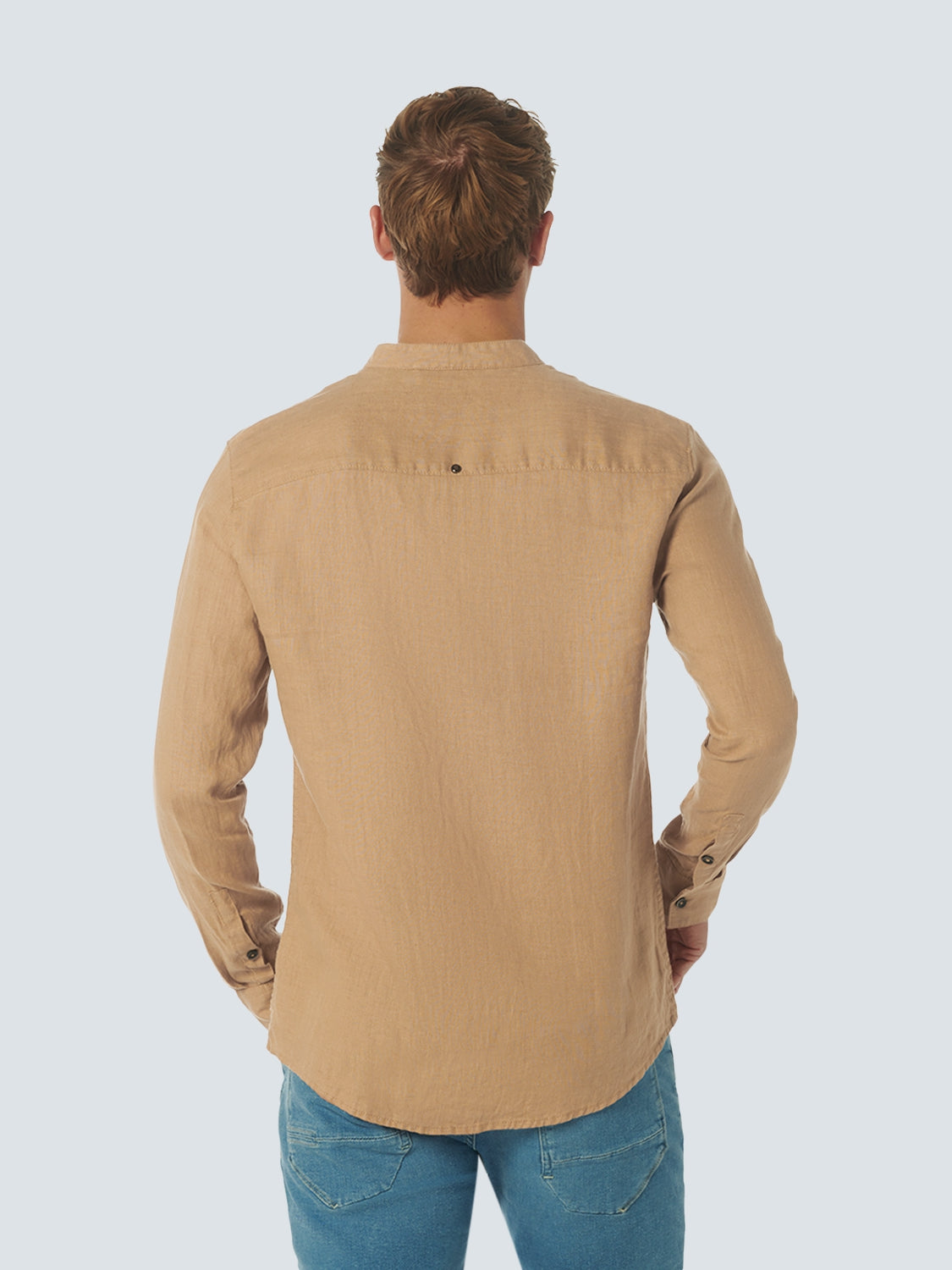 Shirt Granddad Linen Solid | Desert