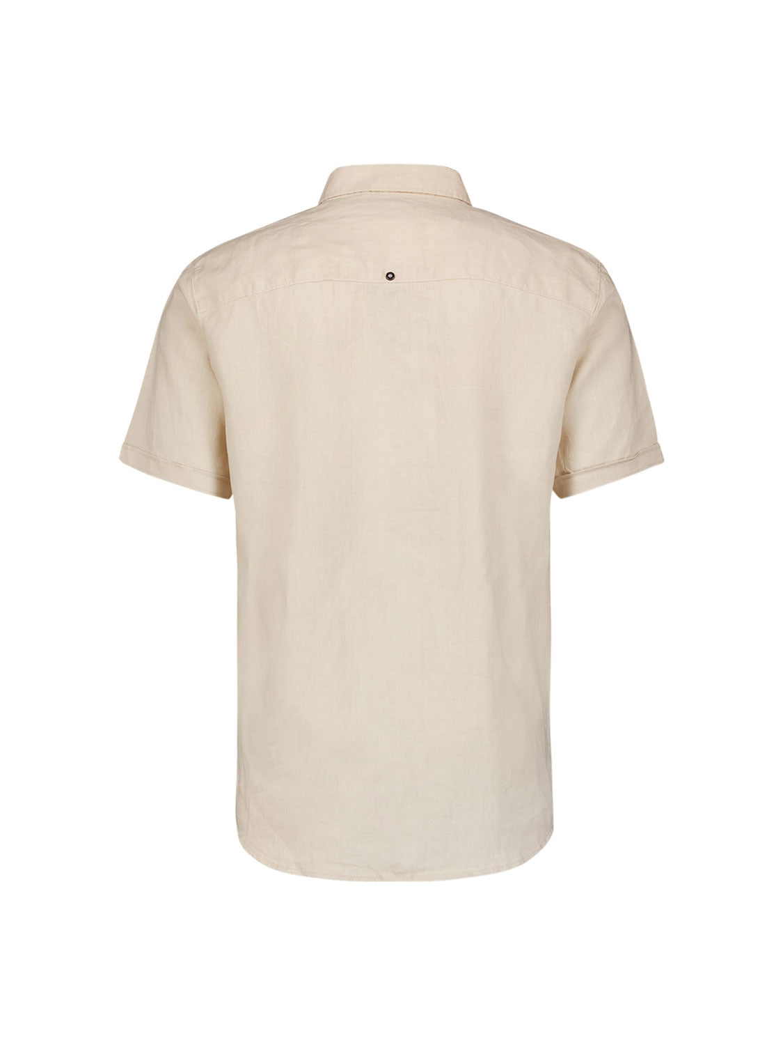 Shirt Short Sleeve Linen Solid | Cement