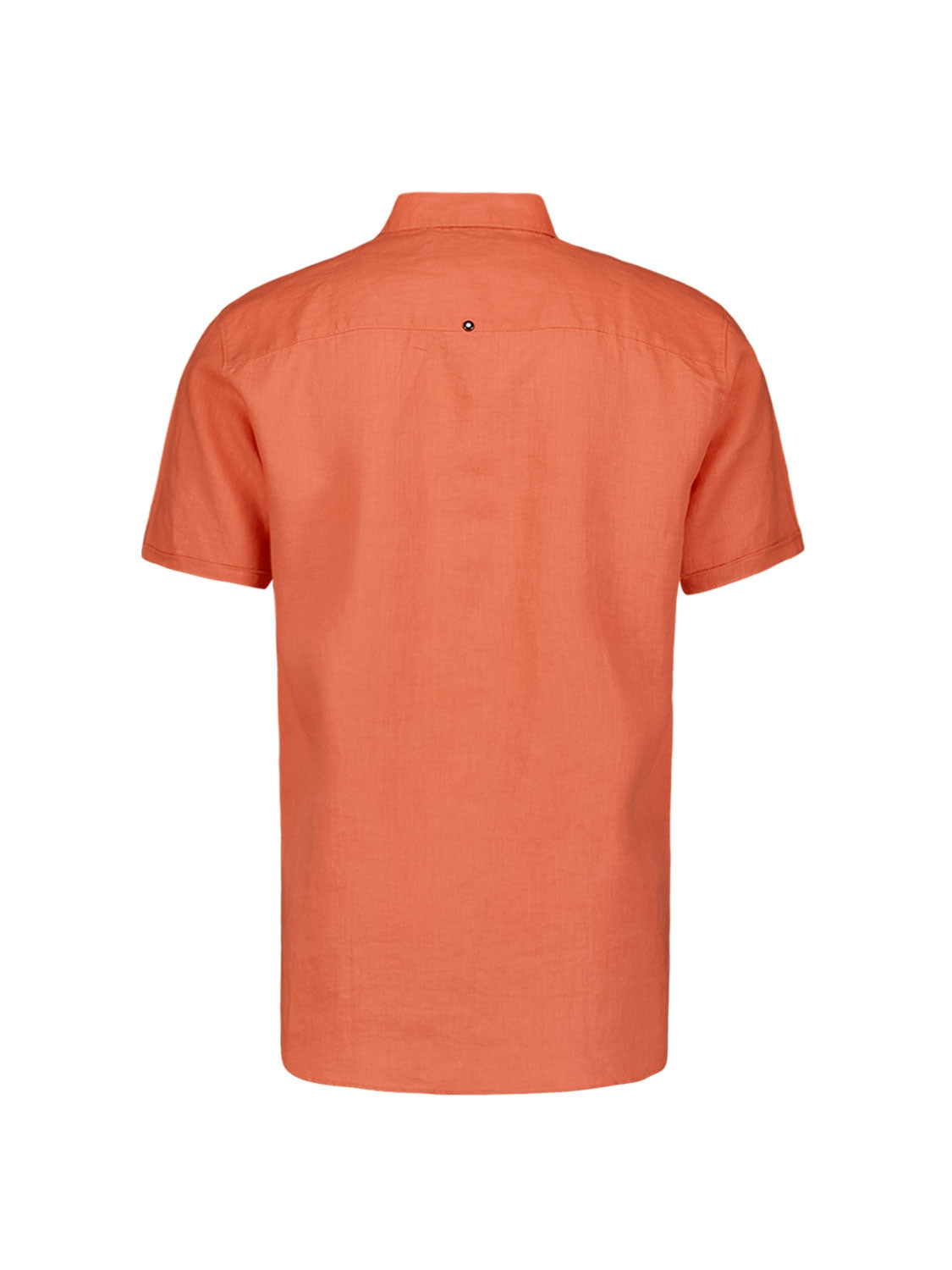 Shirt Short Sleeve Linen Solid | Melon