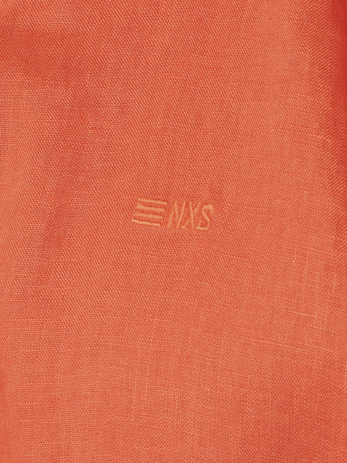 Shirt Short Sleeve Linen Solid | Melon