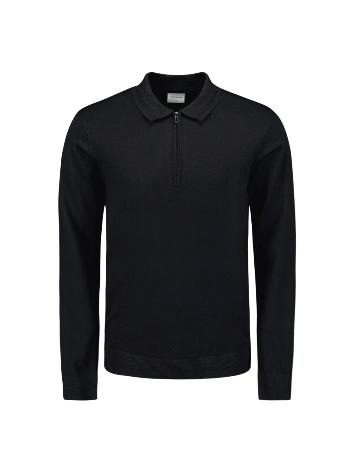 Stylish Polo with Half Zip: For Every Occasion | Black
