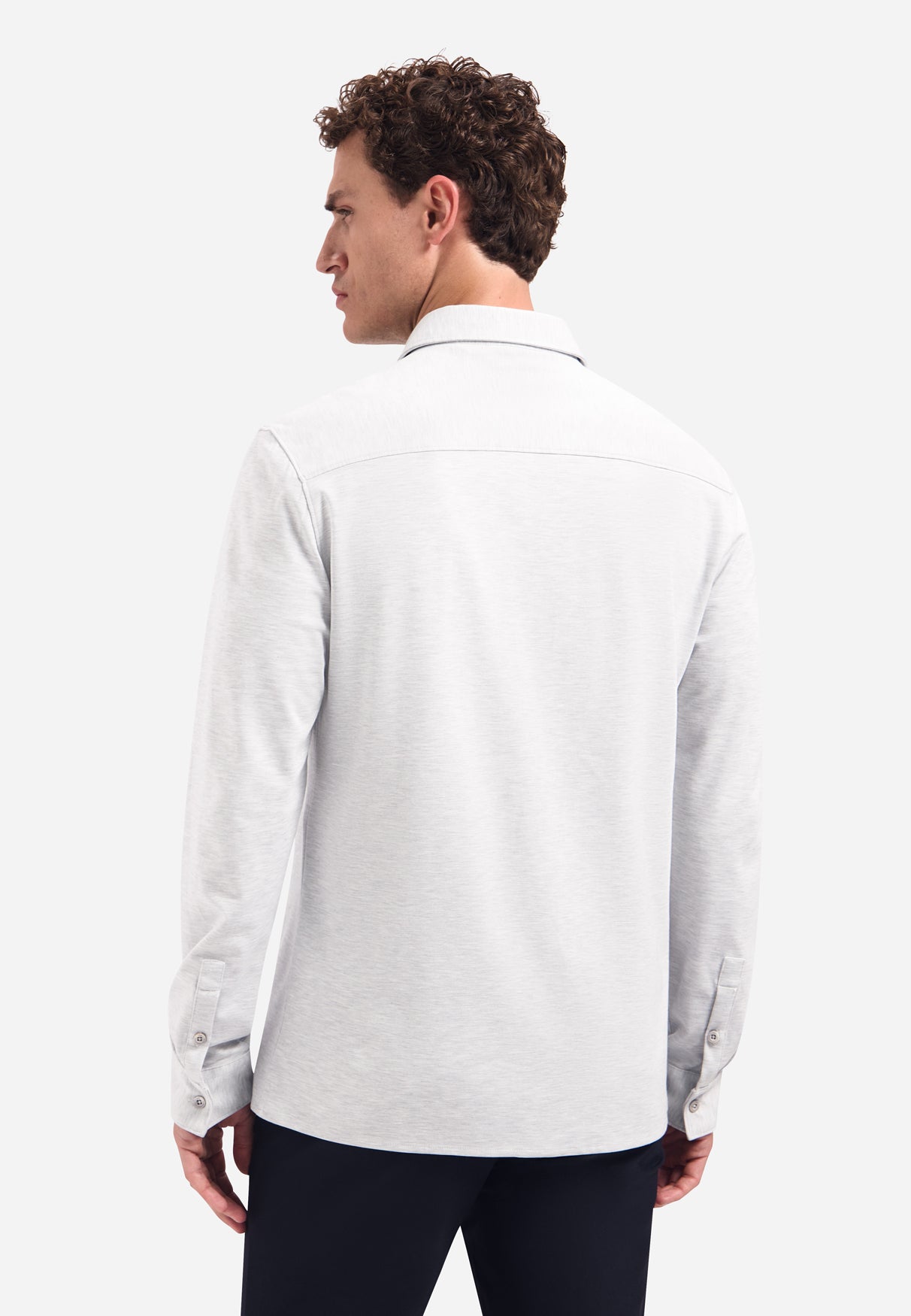 Jerseyhemd | Grey Melange