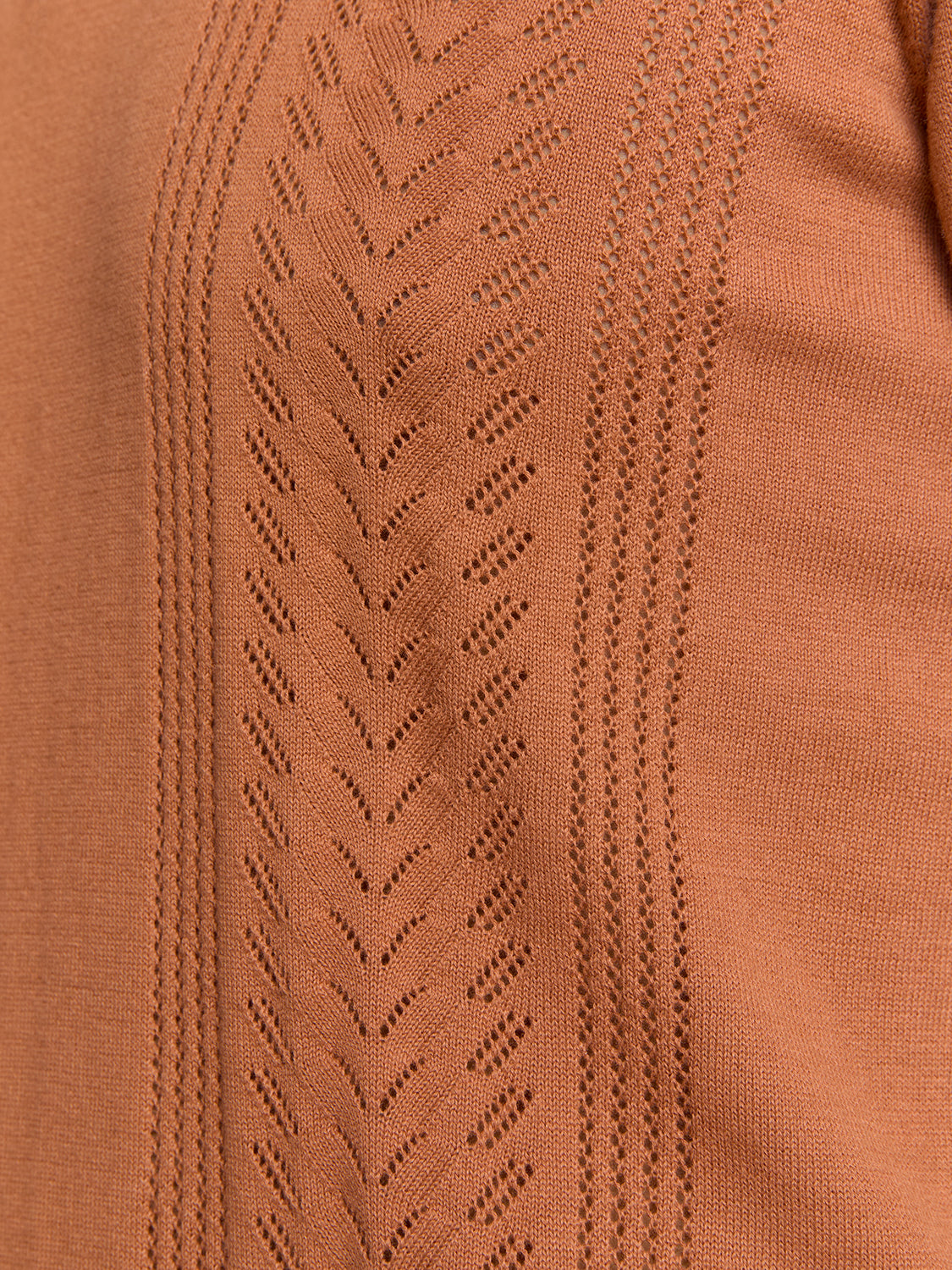 Jacquard short sleeve polo | Caramel