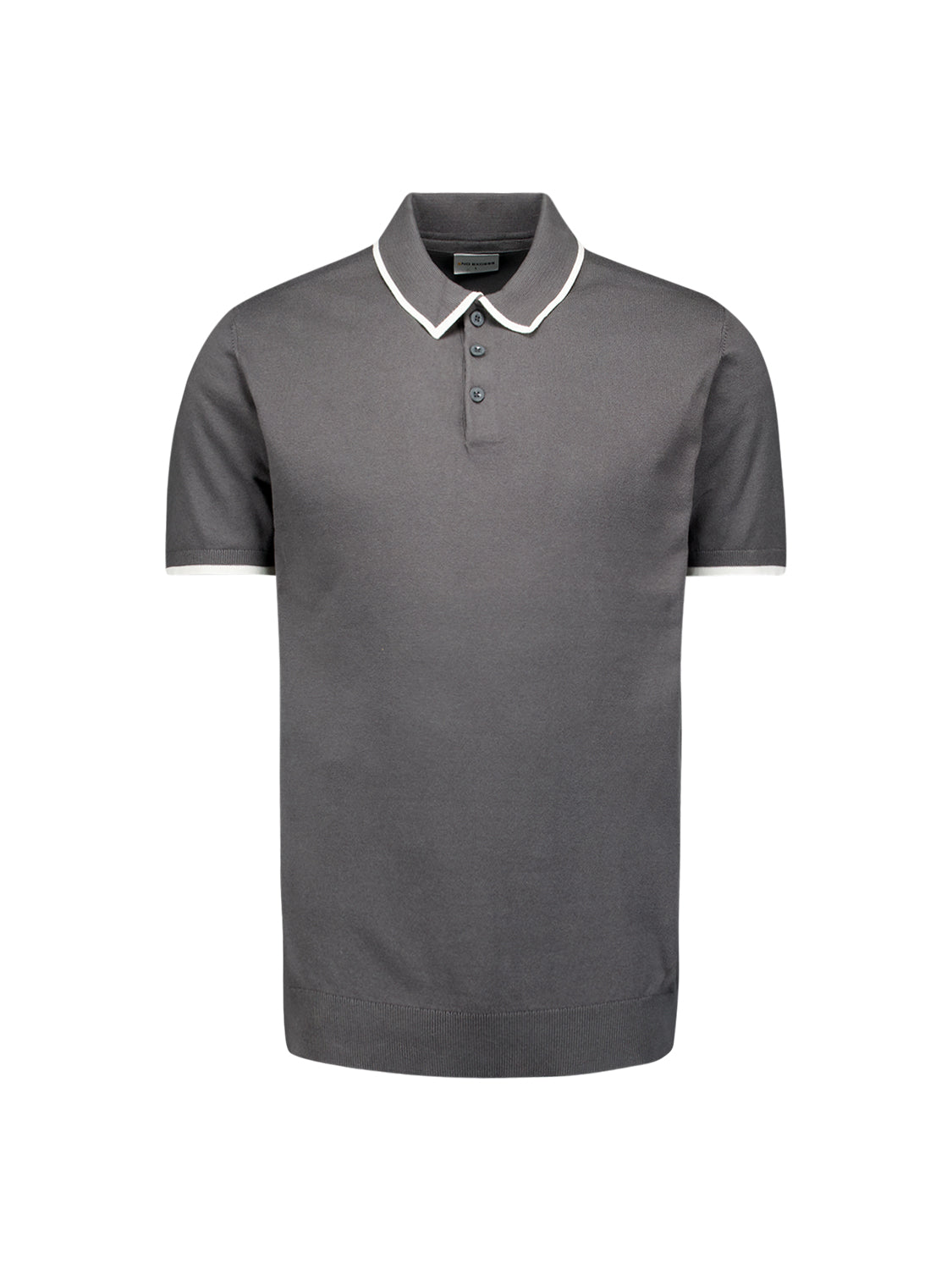 Short sleeve polo | Dark Steel