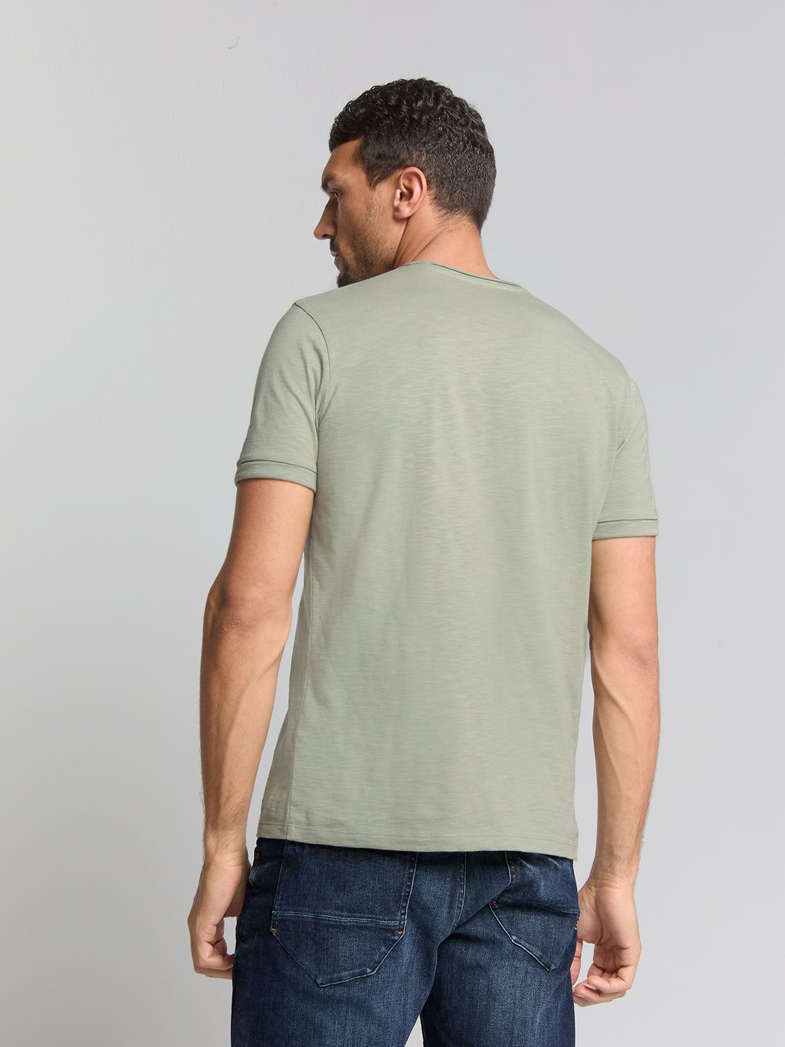 Crewneck t-shirt | Smoke