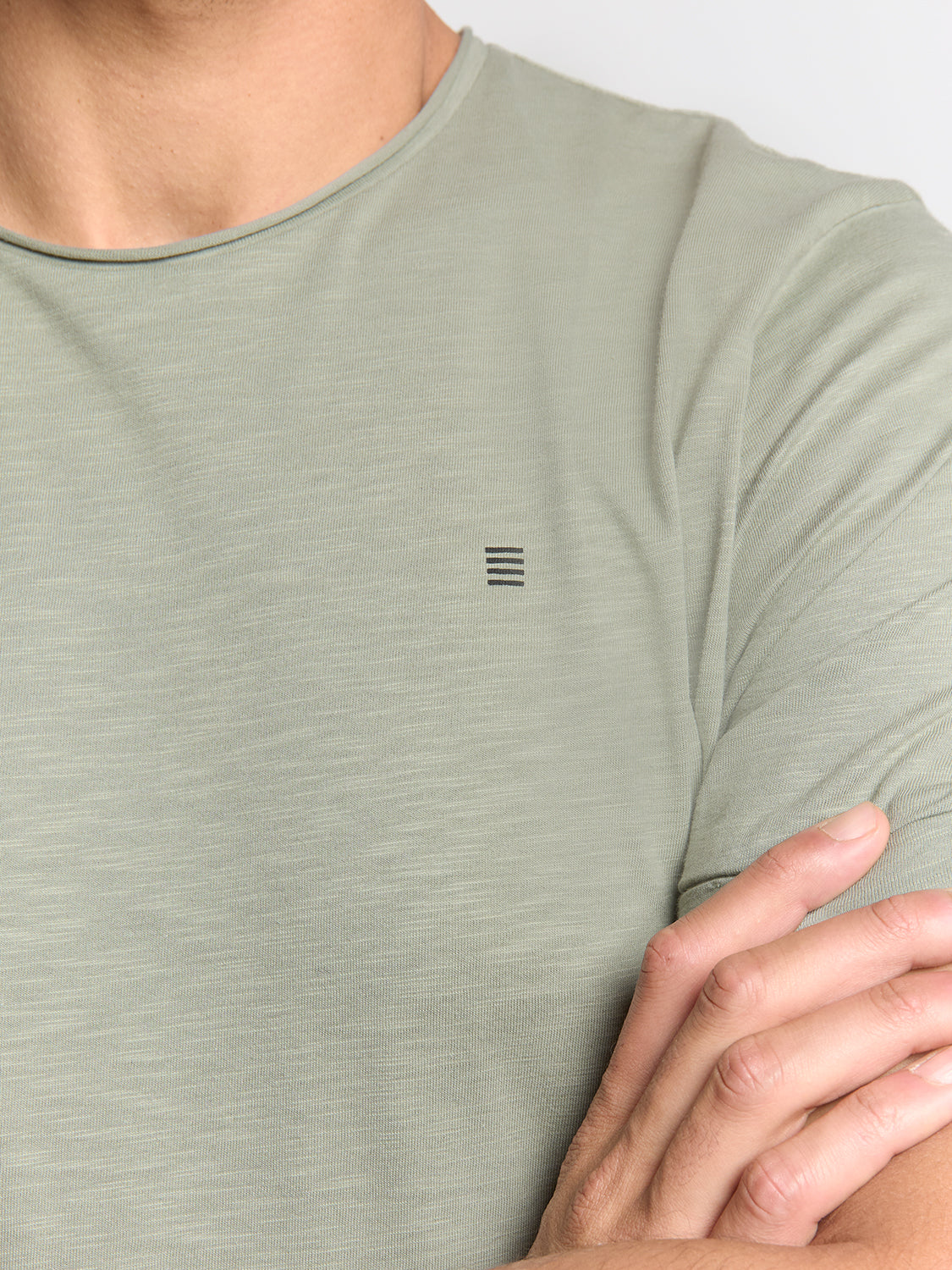 Crewneck t-shirt | Smoke